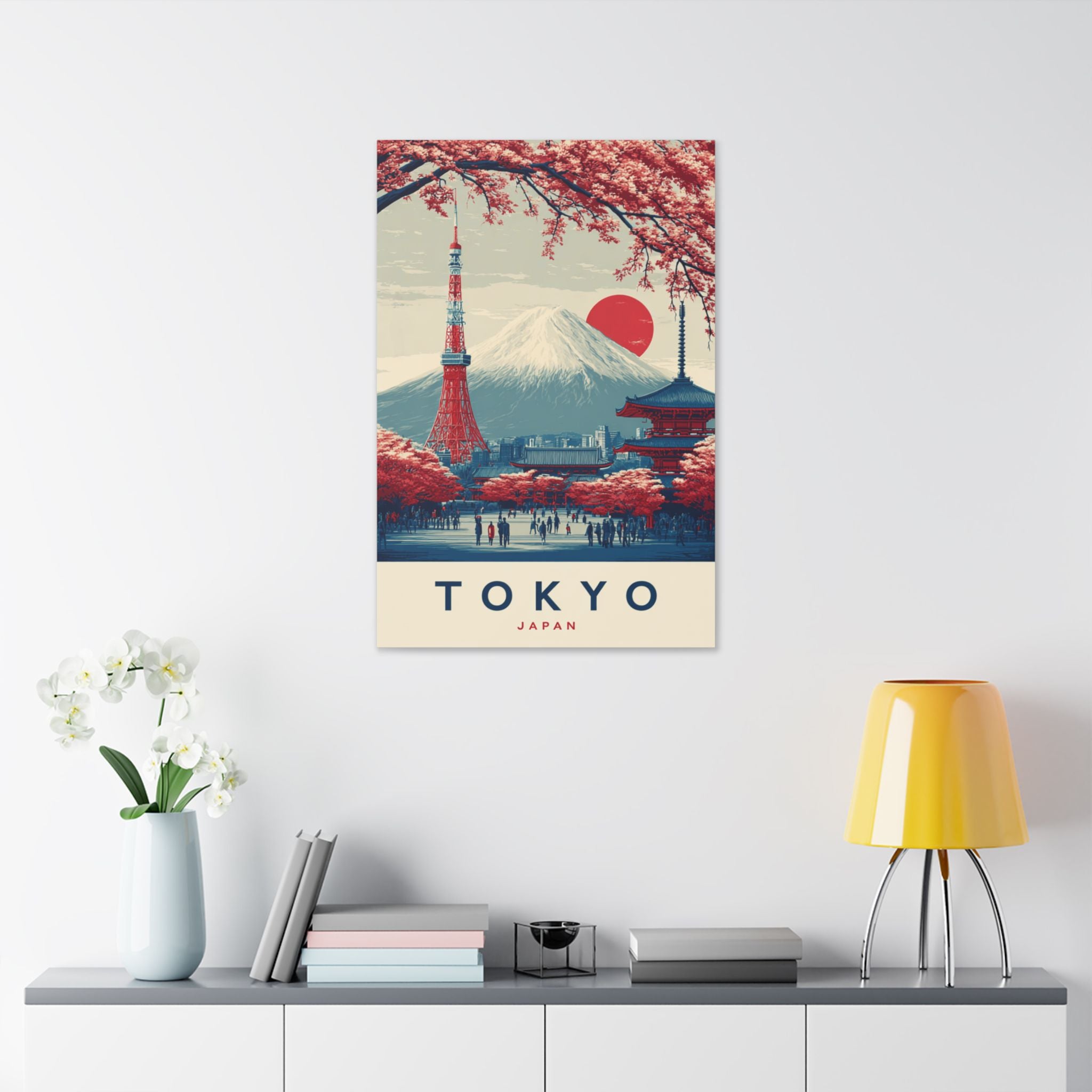Tokyo Japan Vintage Travel Canvas Print
