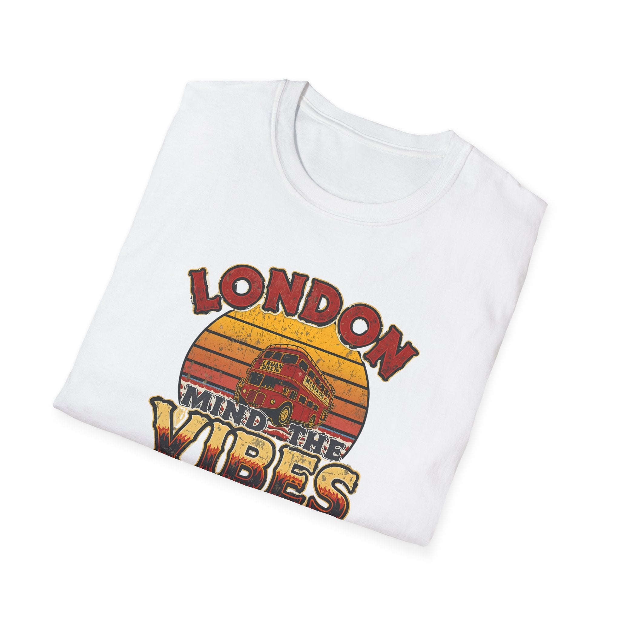 London Vibes T-Shirt — Retro "Mind the Vibes" Graphic Tee