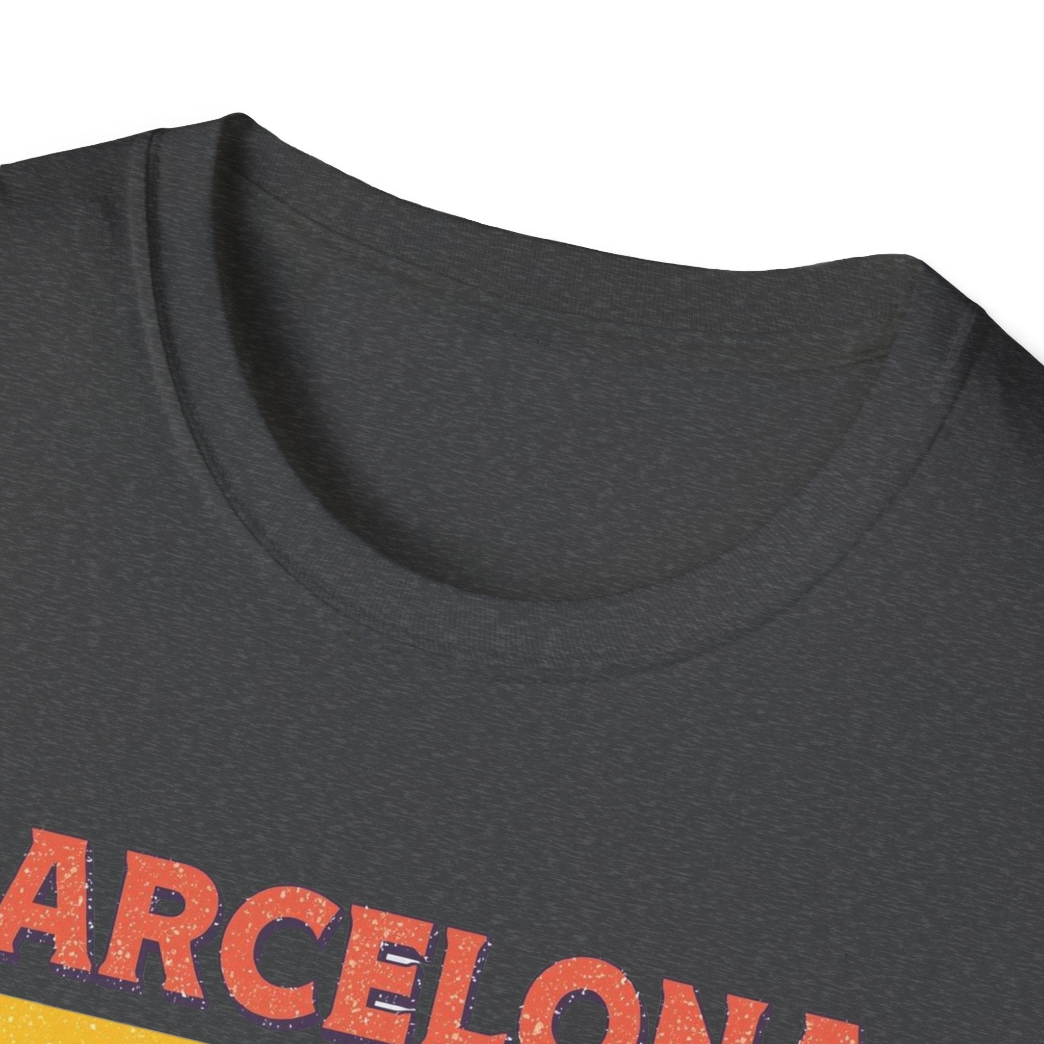 Barcelona "Més que Awesome" Retro Stripe T-Shirt