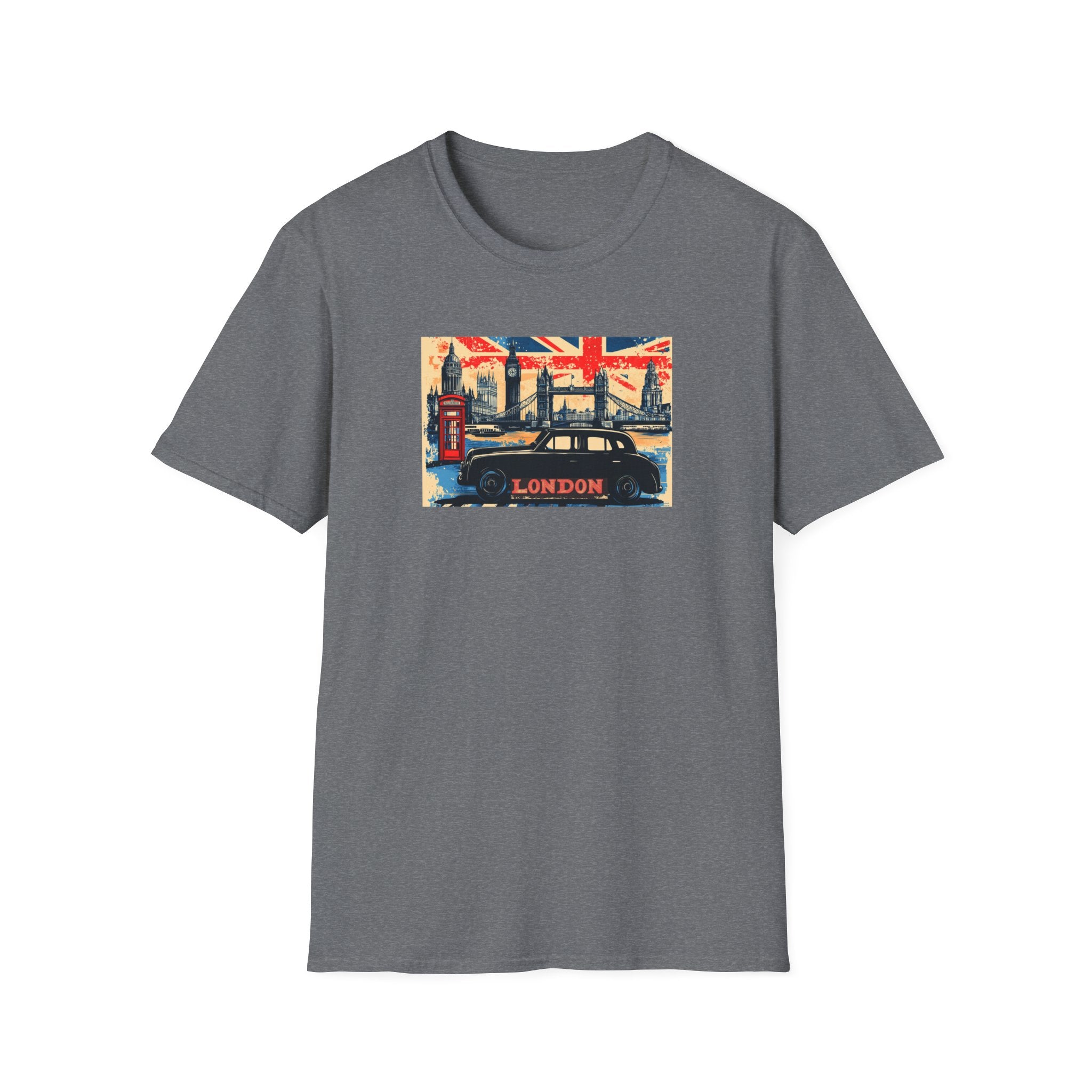 London Skyline Graphic T-Shirt | Union Jack, Tower Bridge, Red Phone Booth