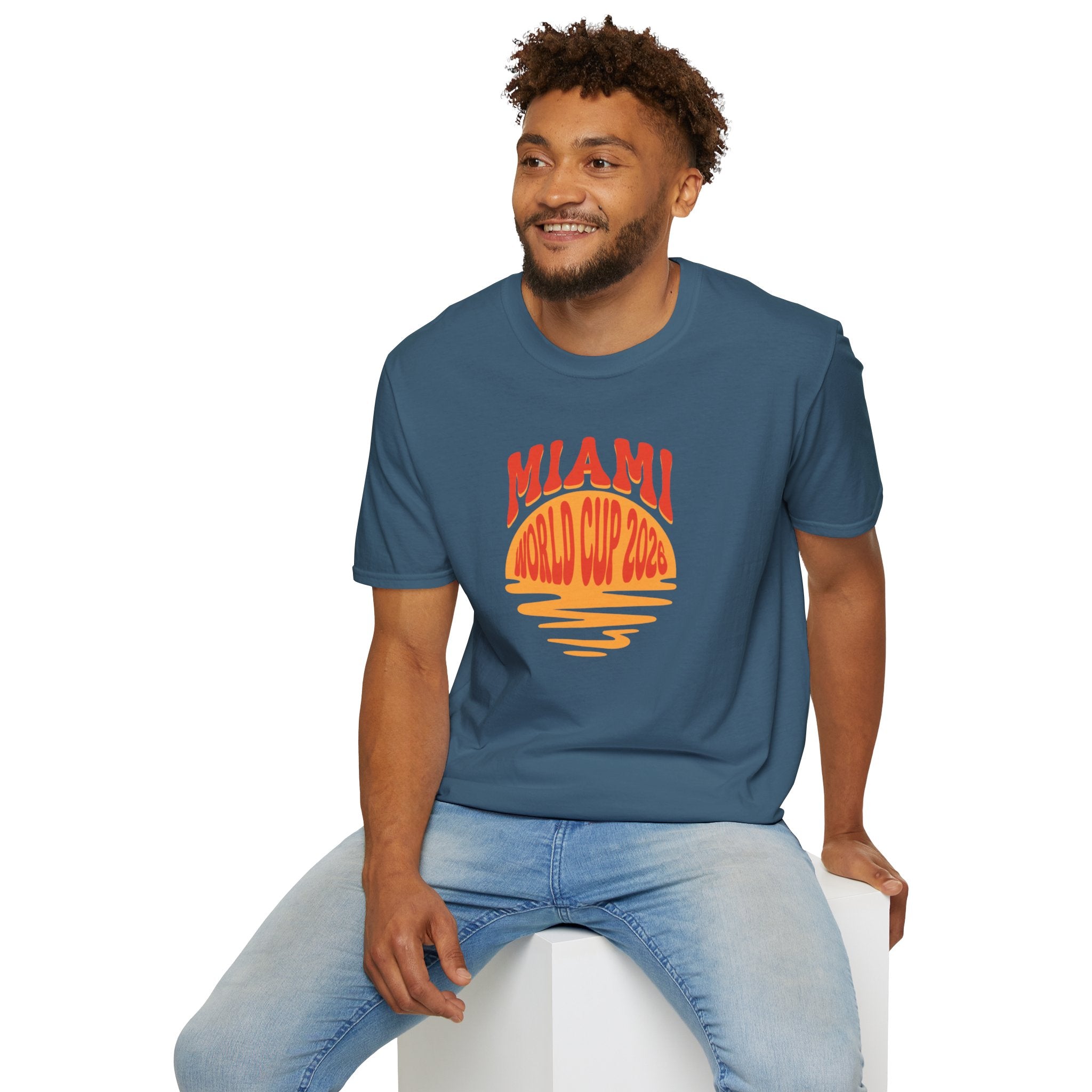 Miami World Cup 2026 T-Shirt – Retro Sunset Soccer Tee