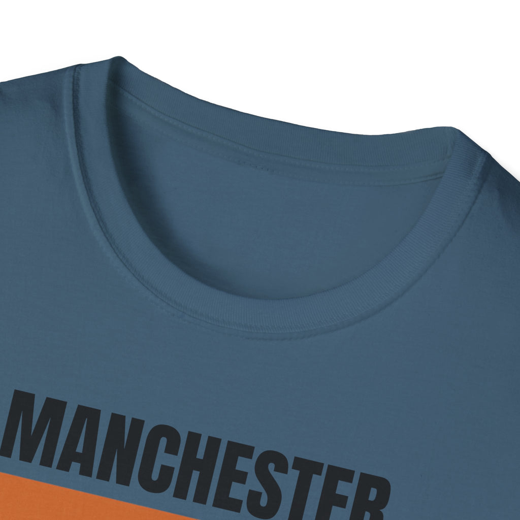Manchester Retro Stripes T-Shirt | Vintage City Graphic