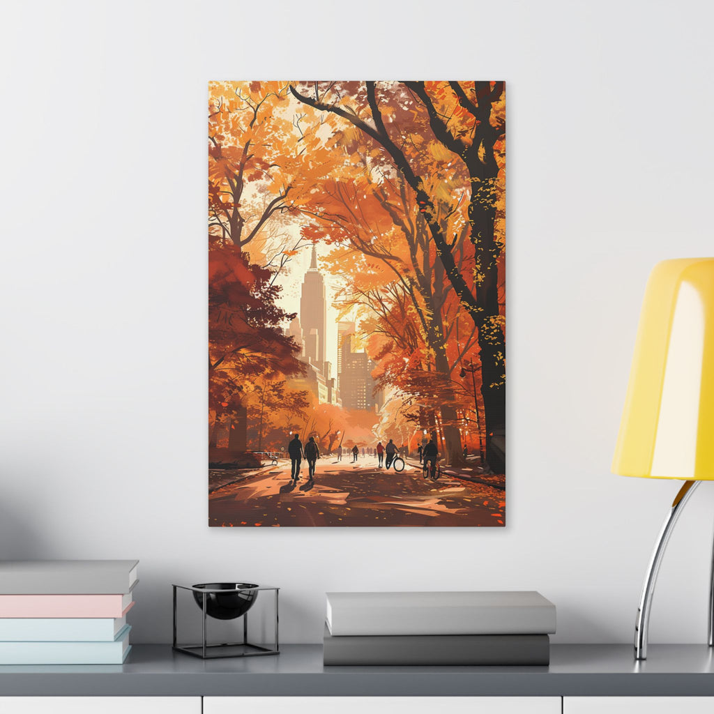 New York City - Autumn City Park Canvas