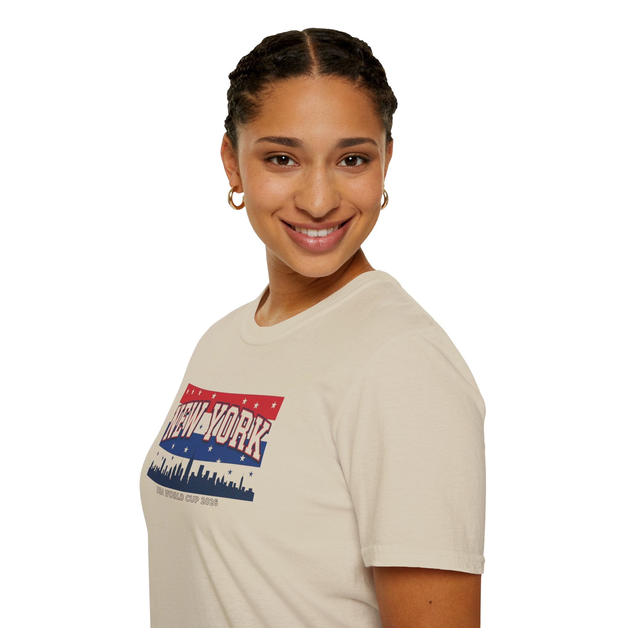New York Skyline T-Shirt - Patriotic USA City Graphic Tee
