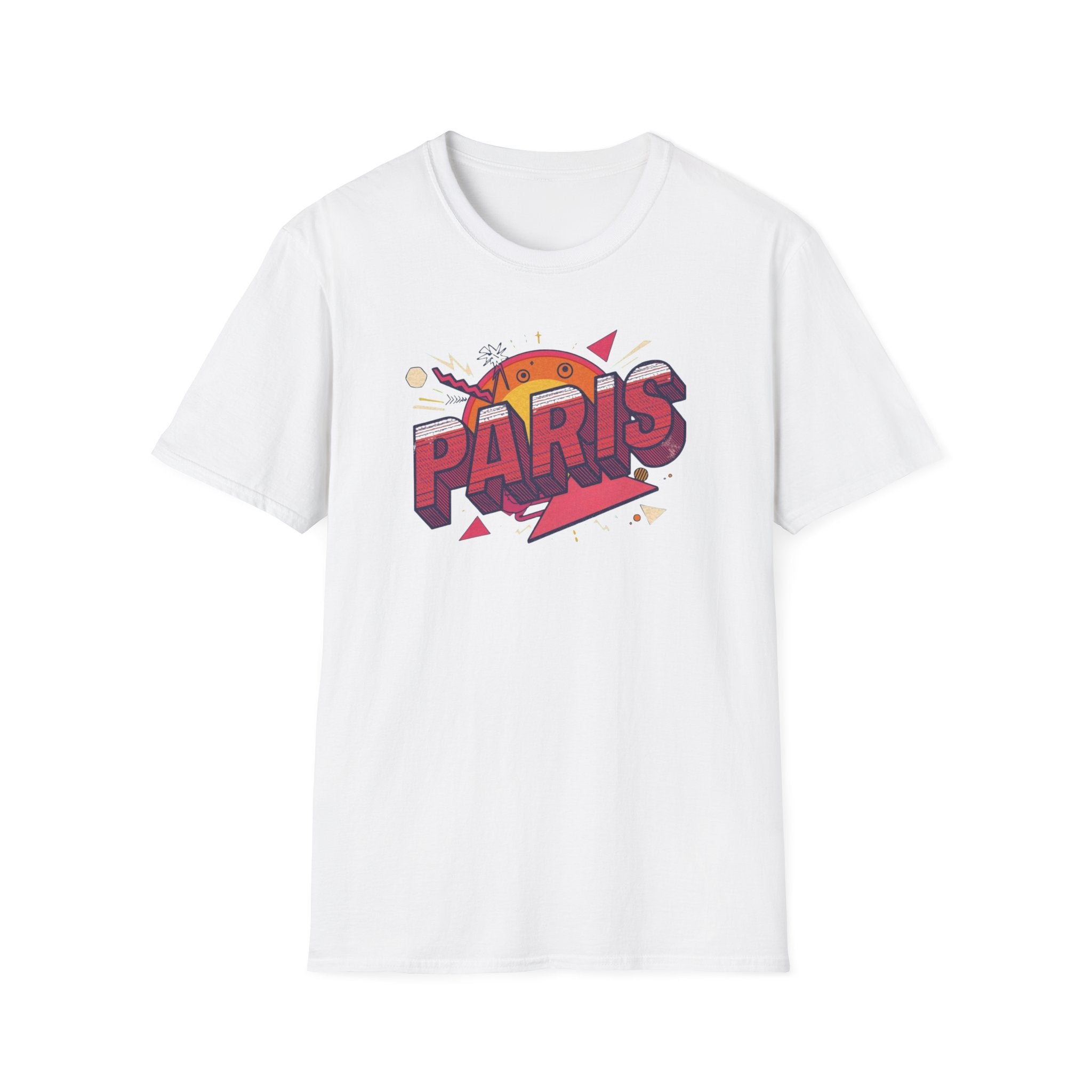 Paris Retro Graphic T-Shirt — Vintage Sunset Travel Tee