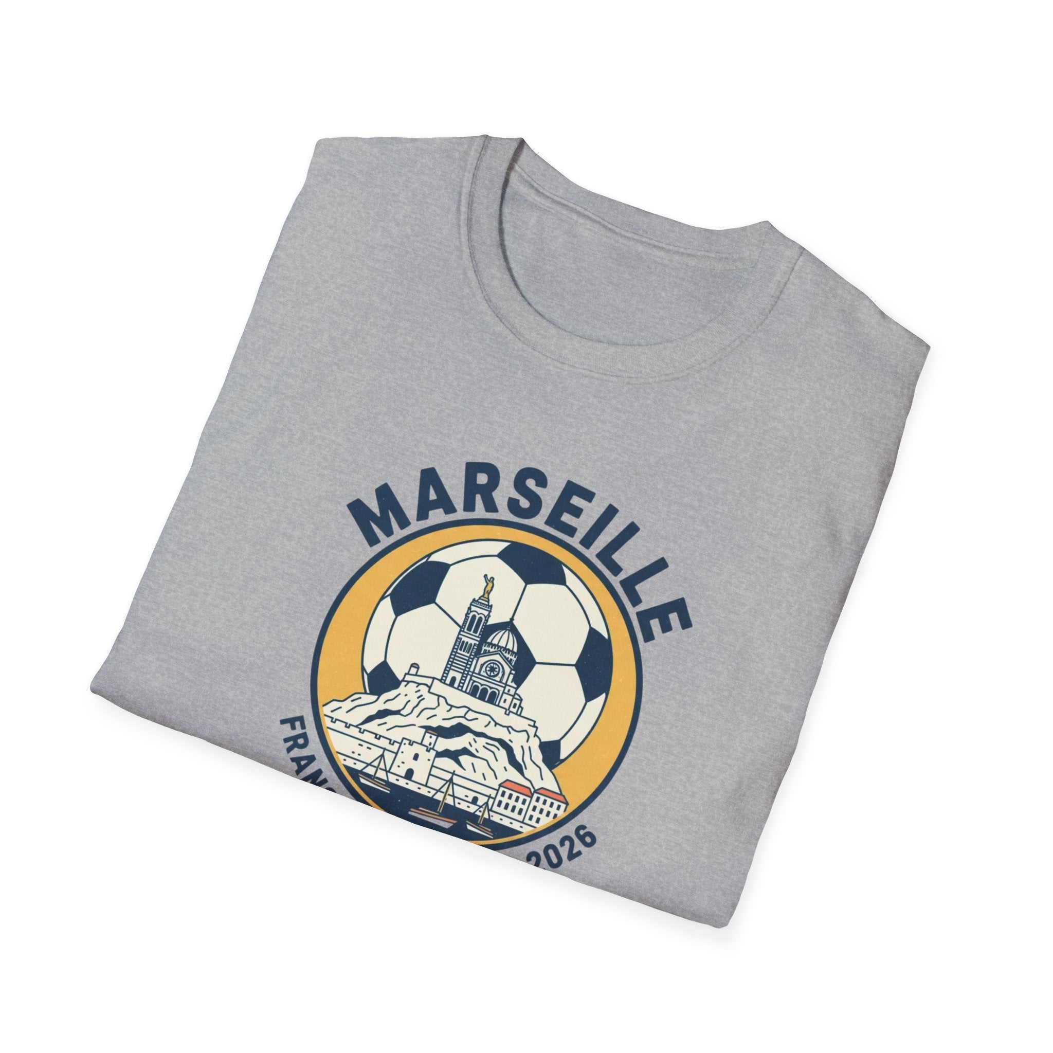 Marseille Soccer T‑Shirt – France World Cup 2026 Stadium Graphic