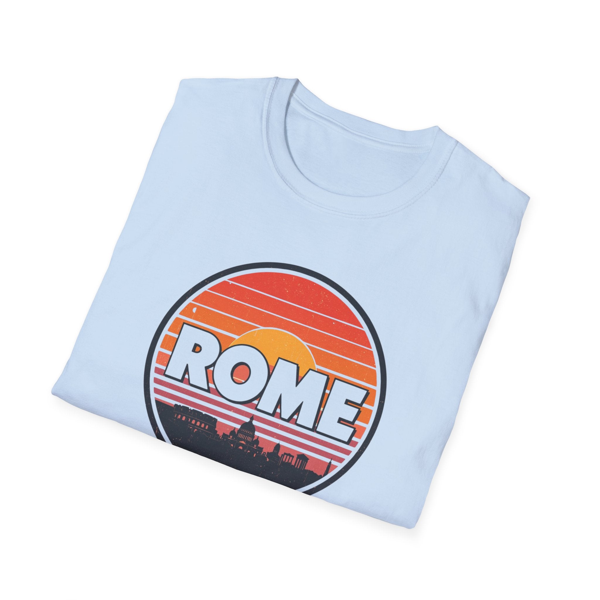 Rome Sunset T-Shirt — Vintage Retro City Skyline Tee