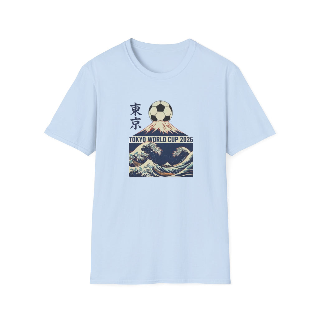 Tokyo World Cup 2026 Soccer T‑Shirt — Great Wave Football Design