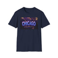 Chicago Neon Sign T-Shirt | Vintage Neon City Design