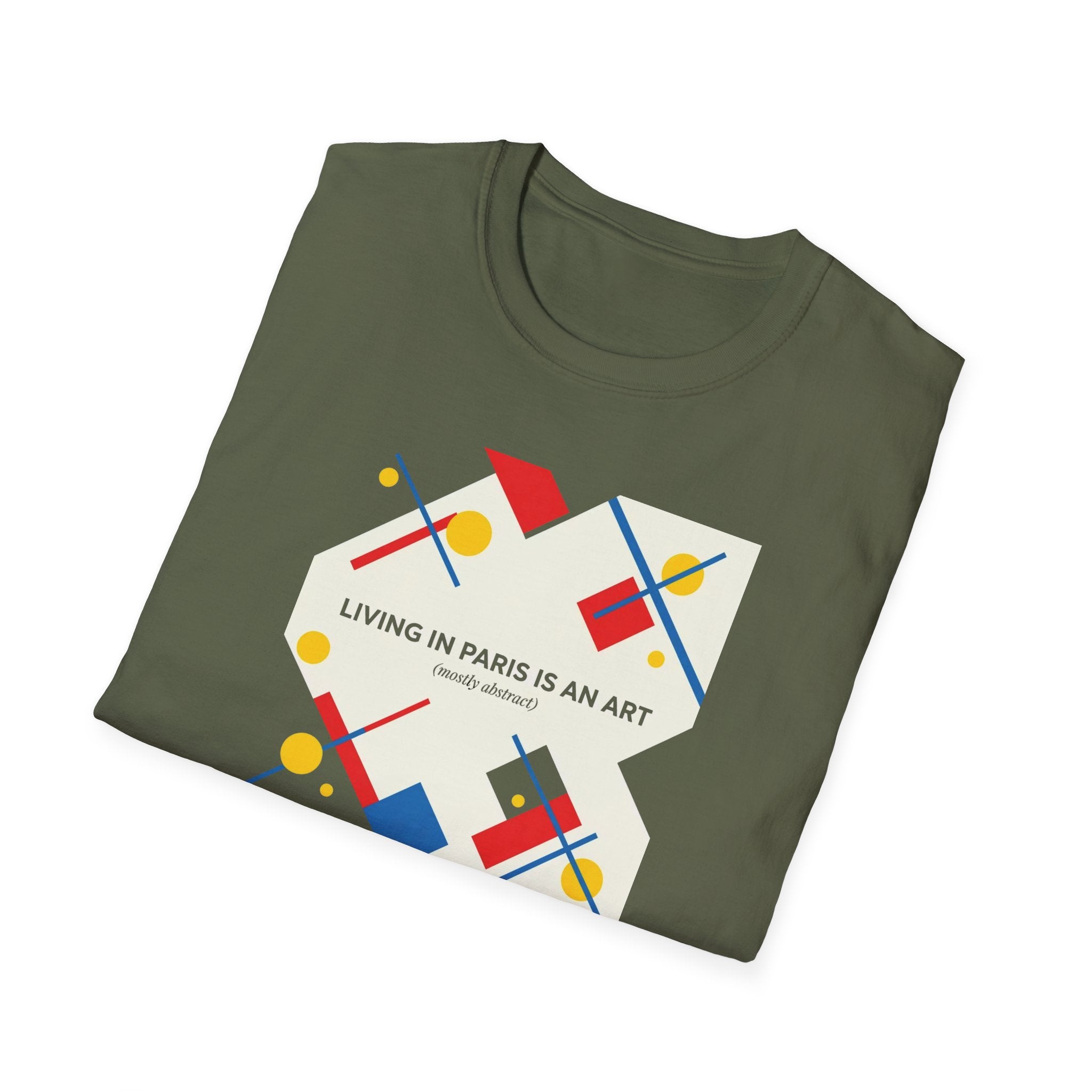 Paris Is an Art T-Shirt — Modern Geometric Travel Tee