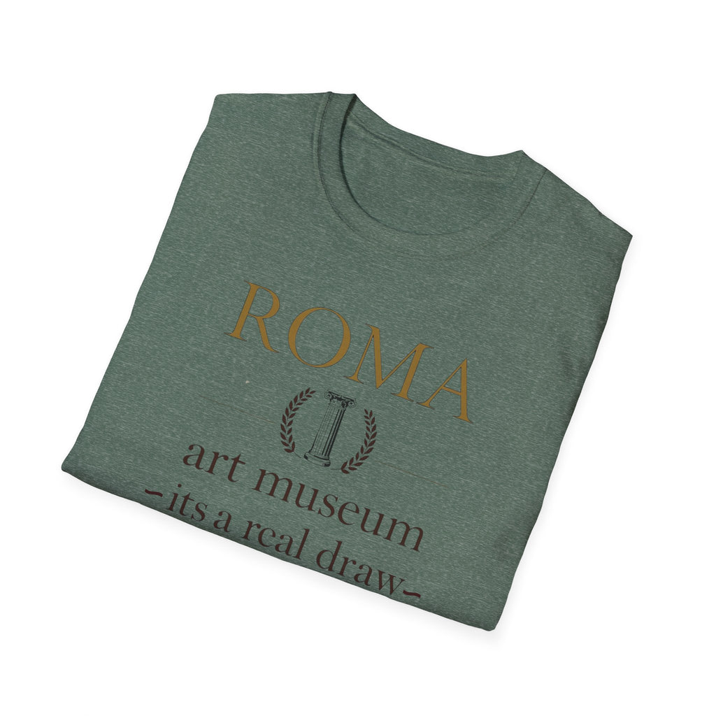 Roma Art Museum T-Shirt — "It’s a Real Draw" Vintage Travel Tee