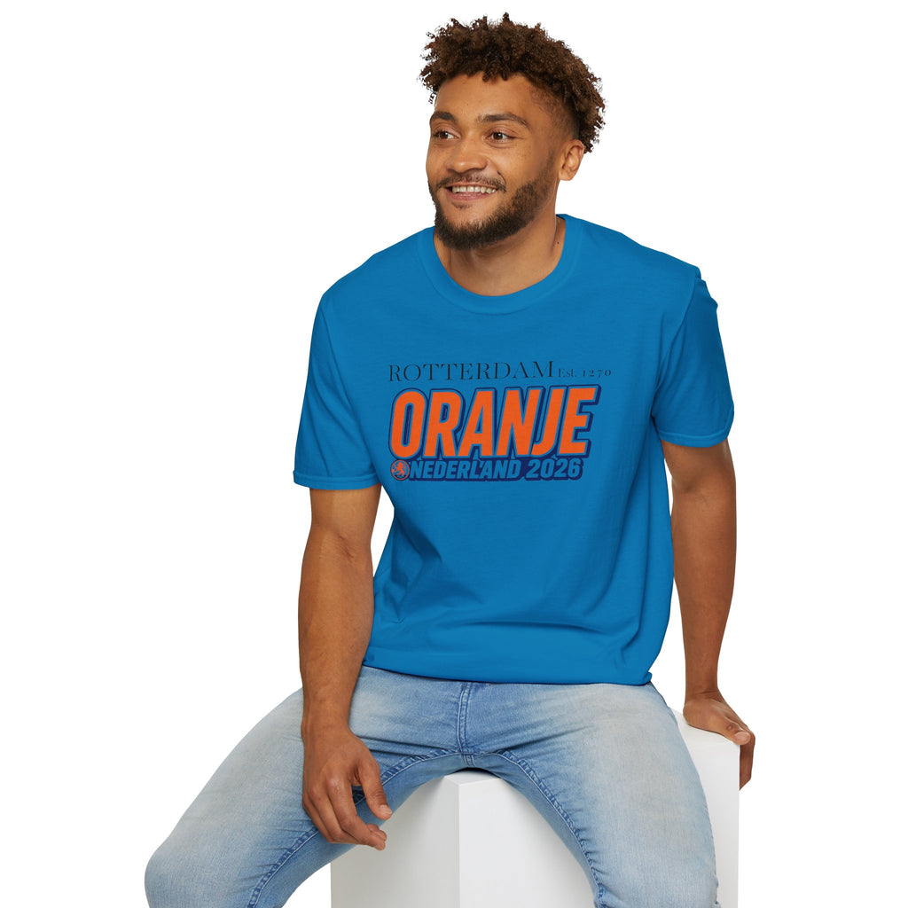 Oranje Nederland 2026 T-Shirt — Rotterdam Football Fan Tee