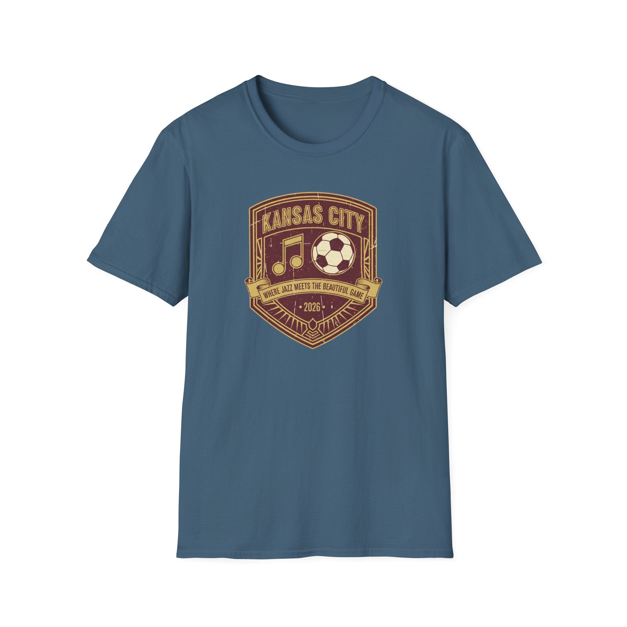 Kansas City Music & Soccer Crest T-Shirt