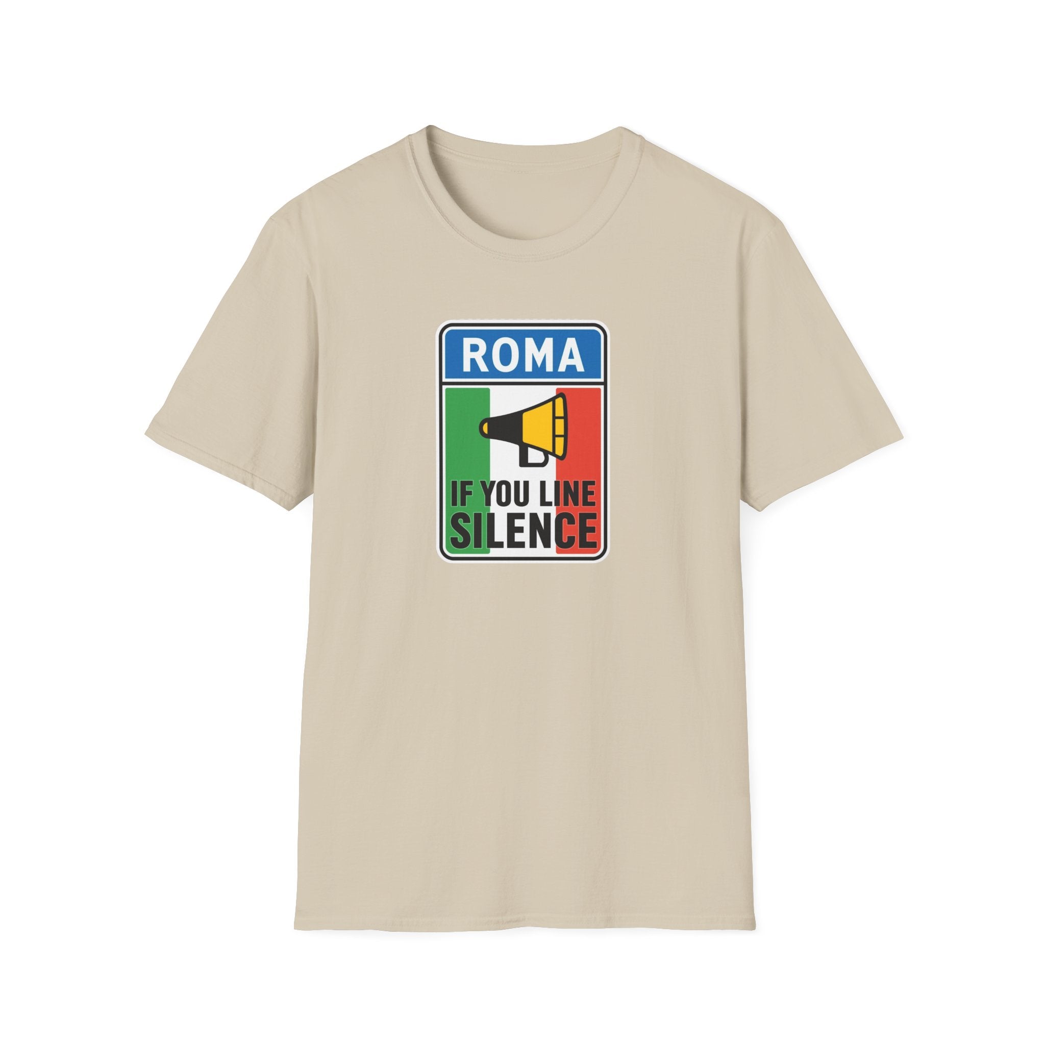 Roma Italian "Honk if you like silence" Unisex Softstyle T-Shirt