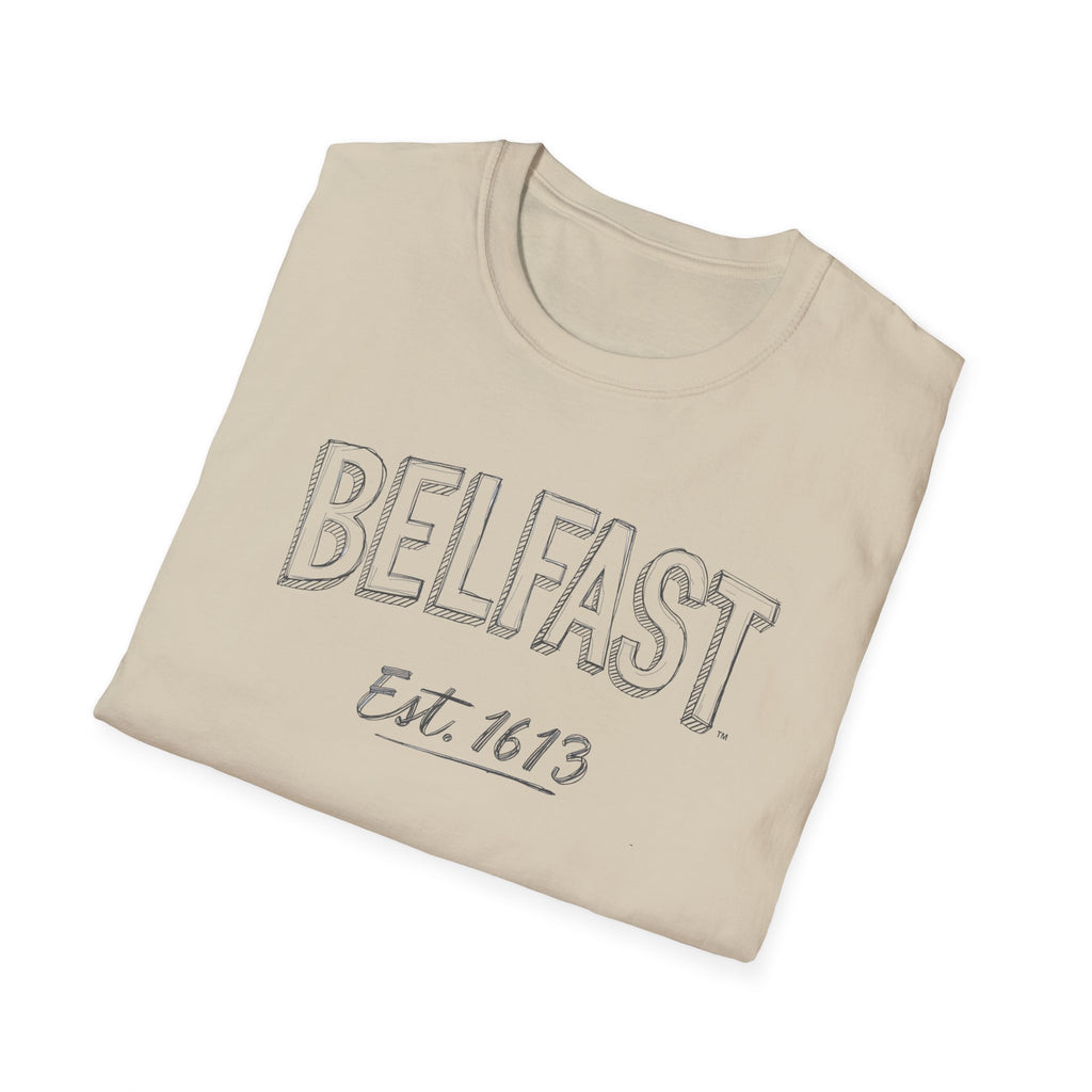 Belfast Est. 1613 Vintage-Style T-Shirt — Retro City Pride Tee