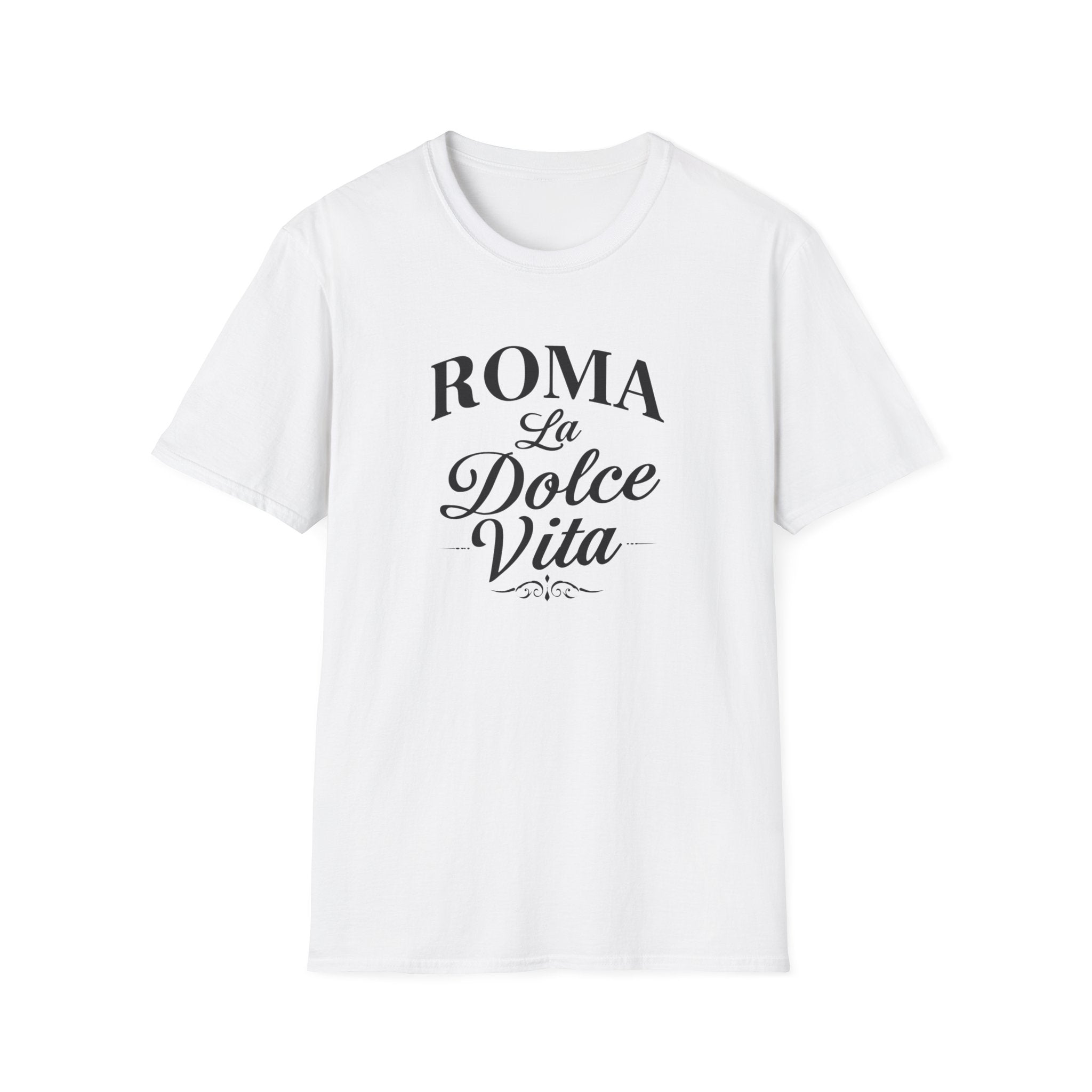 Roma La Dolce Vita T-Shirt | Italian Typography Travel Tee