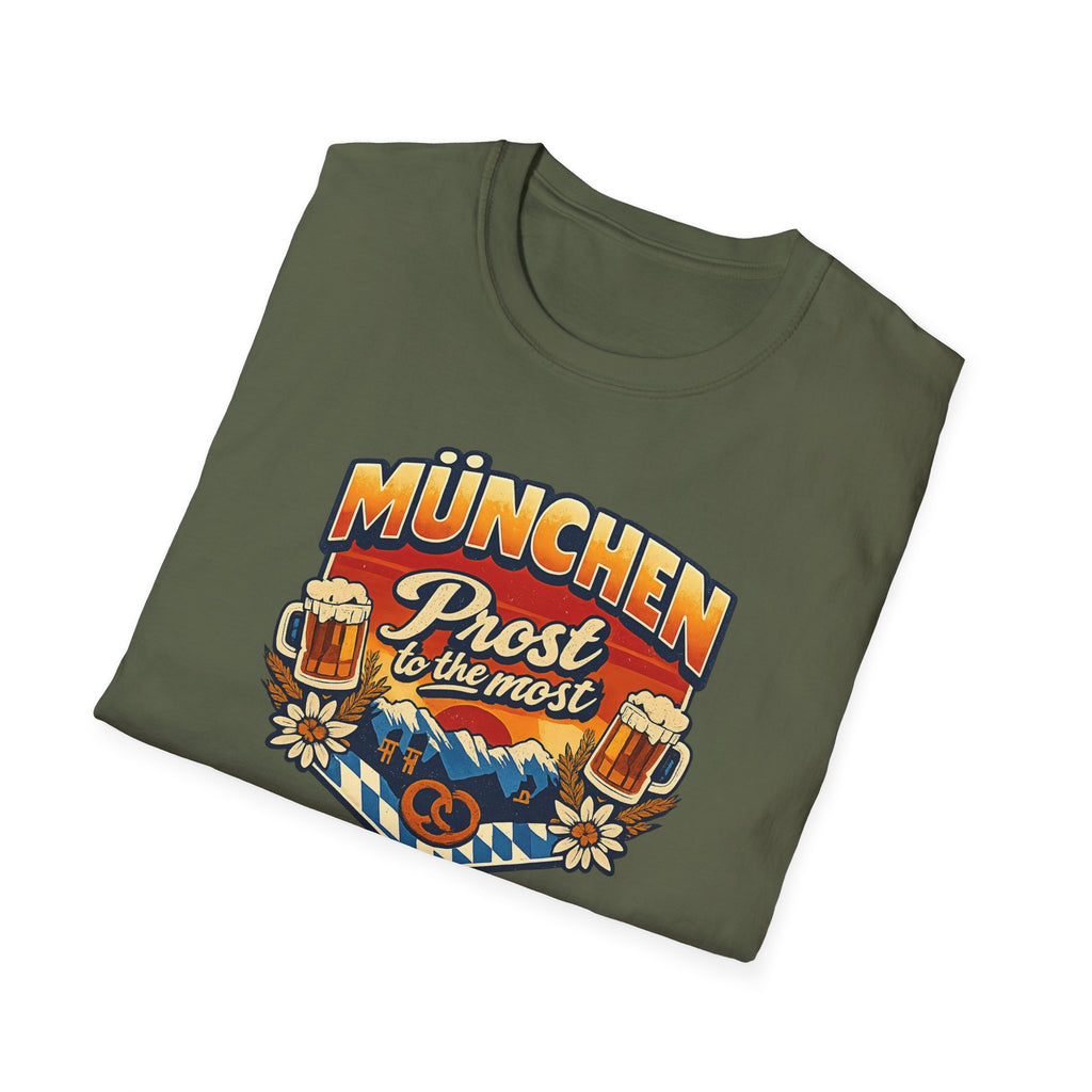 München Prost T-Shirt – Oktoberfest Beer & Pretzel Graphic Tee