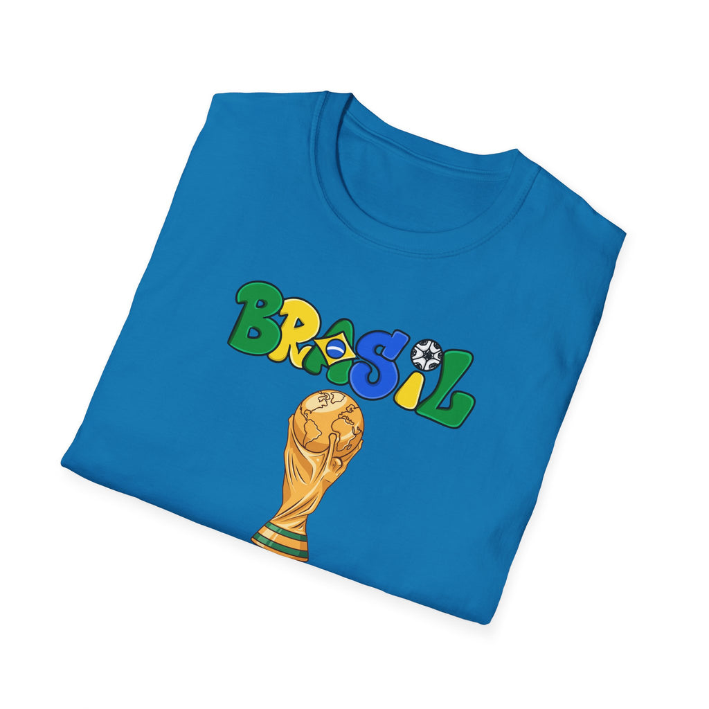 Brasil World Cup Trophy T-Shirt — Brazil Soccer Fan Tee