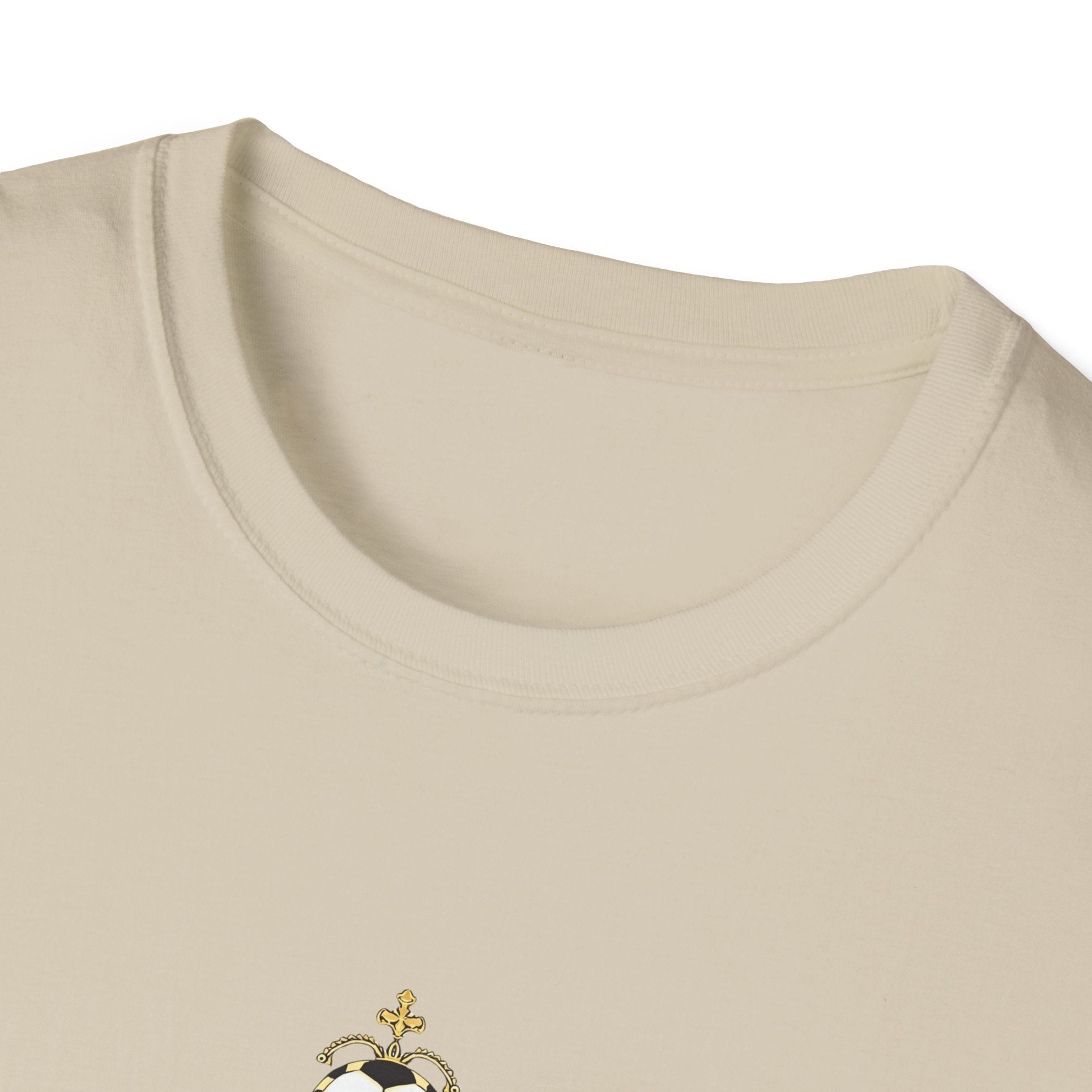 Madridista Crown T-Shirt | Soccer Fan Tee, Royal Purple Gold Crest