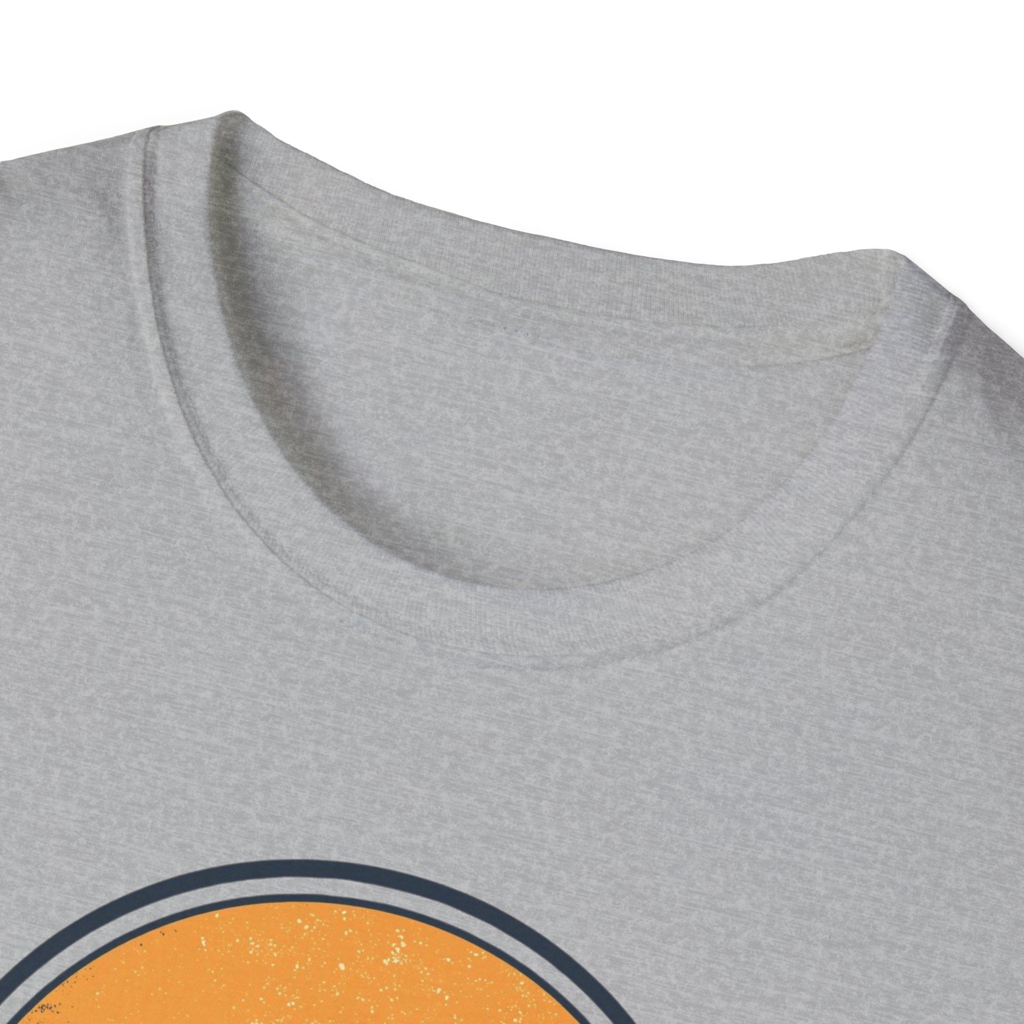 Boston Skyline Circle T‑Shirt — Retro Sunset City Graphic