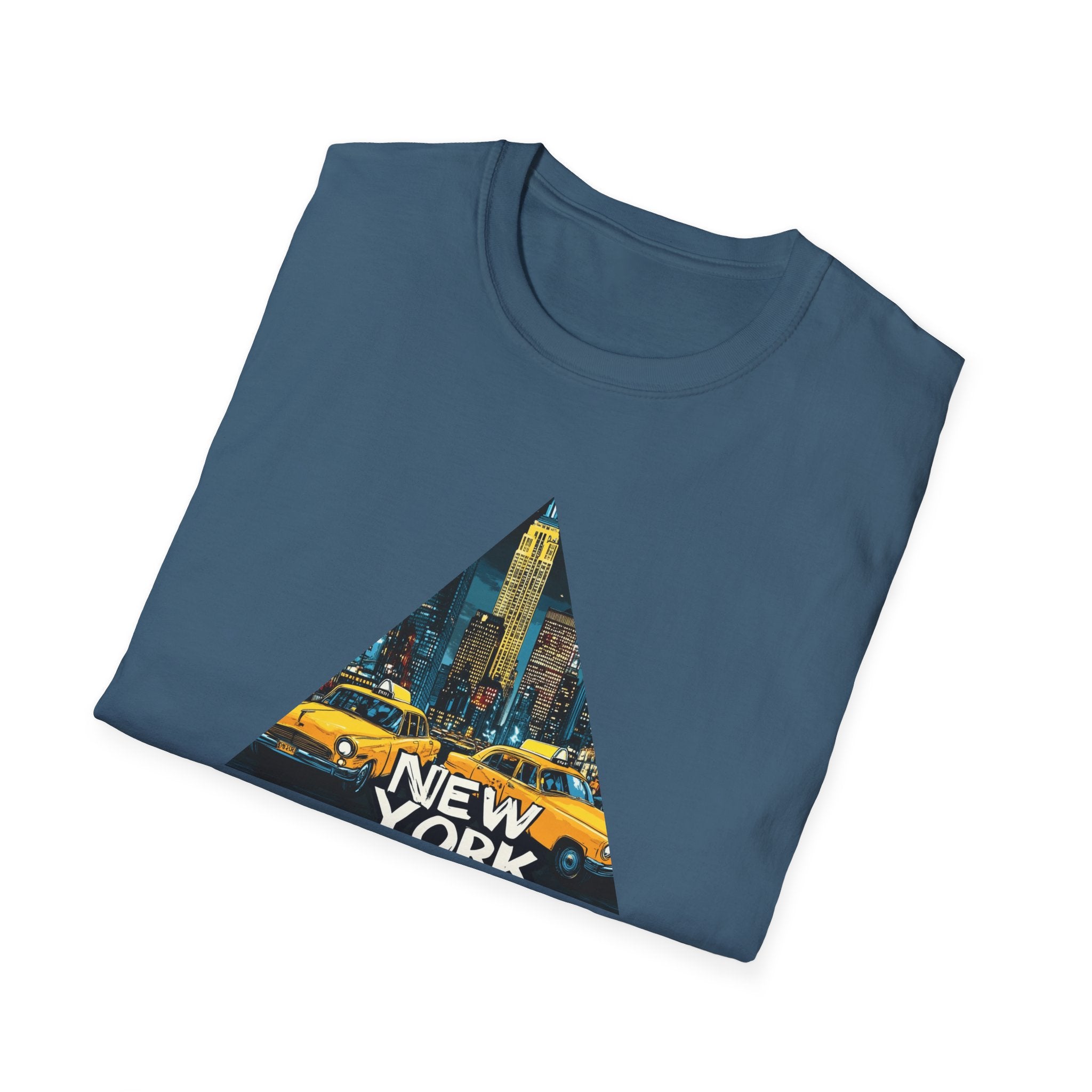 New York City Taxi Triangle T-Shirt | NYC Skyline Graphic Tee