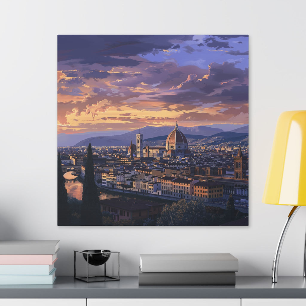Florence Sunset Canvas Print — Classic Stretched Wall Art
