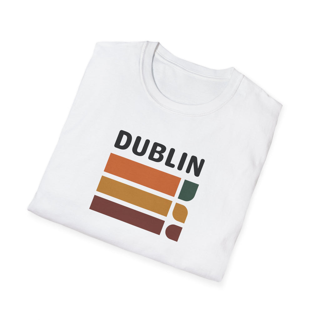 Dublin Retro Stripes T-Shirt | Irish City Graphic Tee
