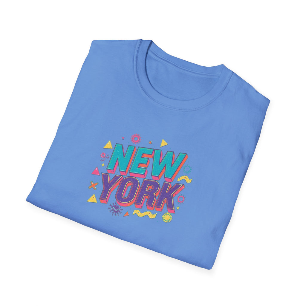 New York colorful typography T-Shirt | city souvenir, retro pop design