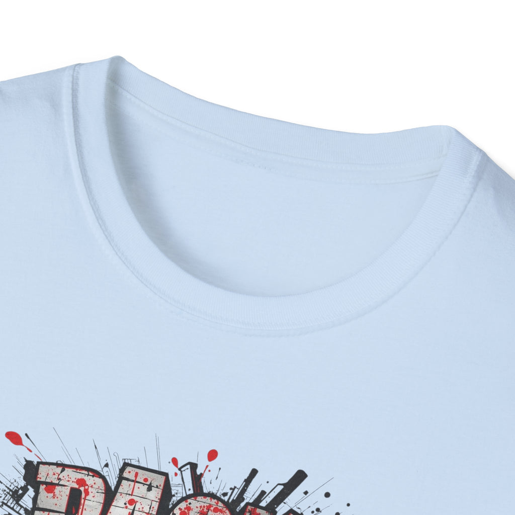 PACK MAS graphic T-Shirt | grunge splatter typography