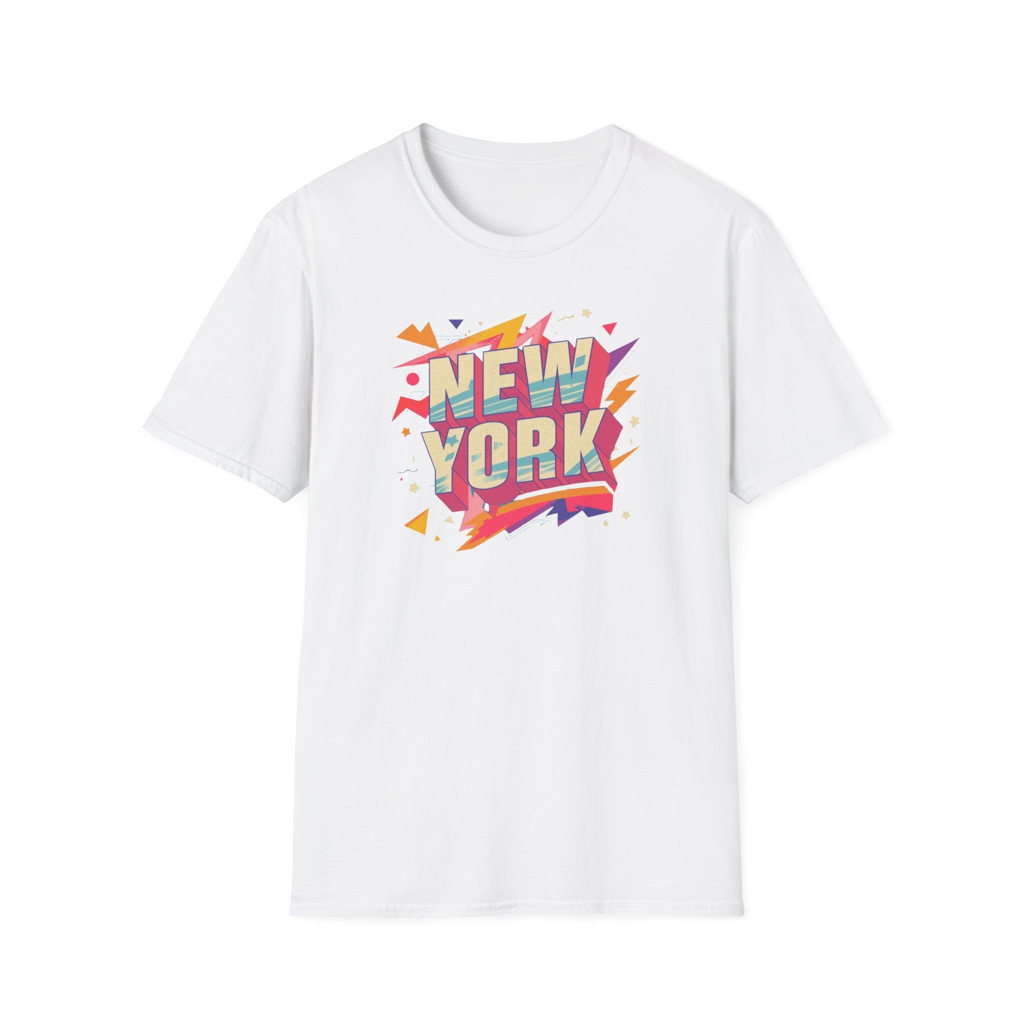 New York Retro Pop Art T-Shirt | Colorful City Typography