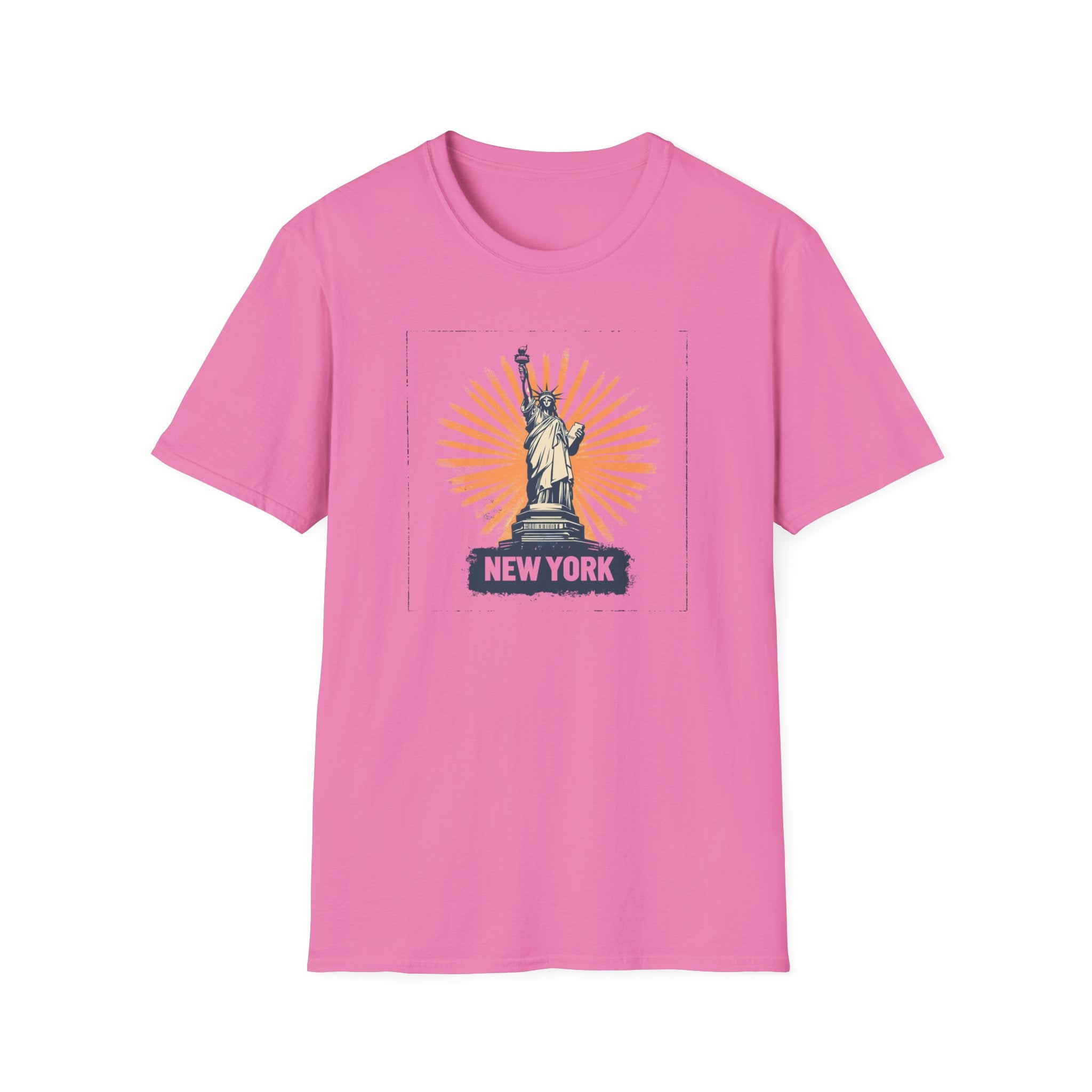 Statue of Liberty Illustration T-Shirt | New York Skyline Graphic