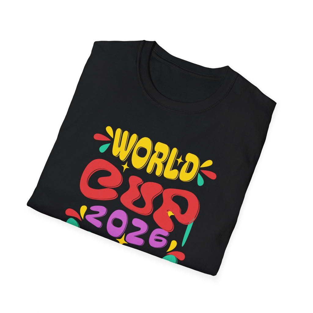 World Cup 2026 Dallas T-Shirt — Colorful Retro Soccer Fan Tee