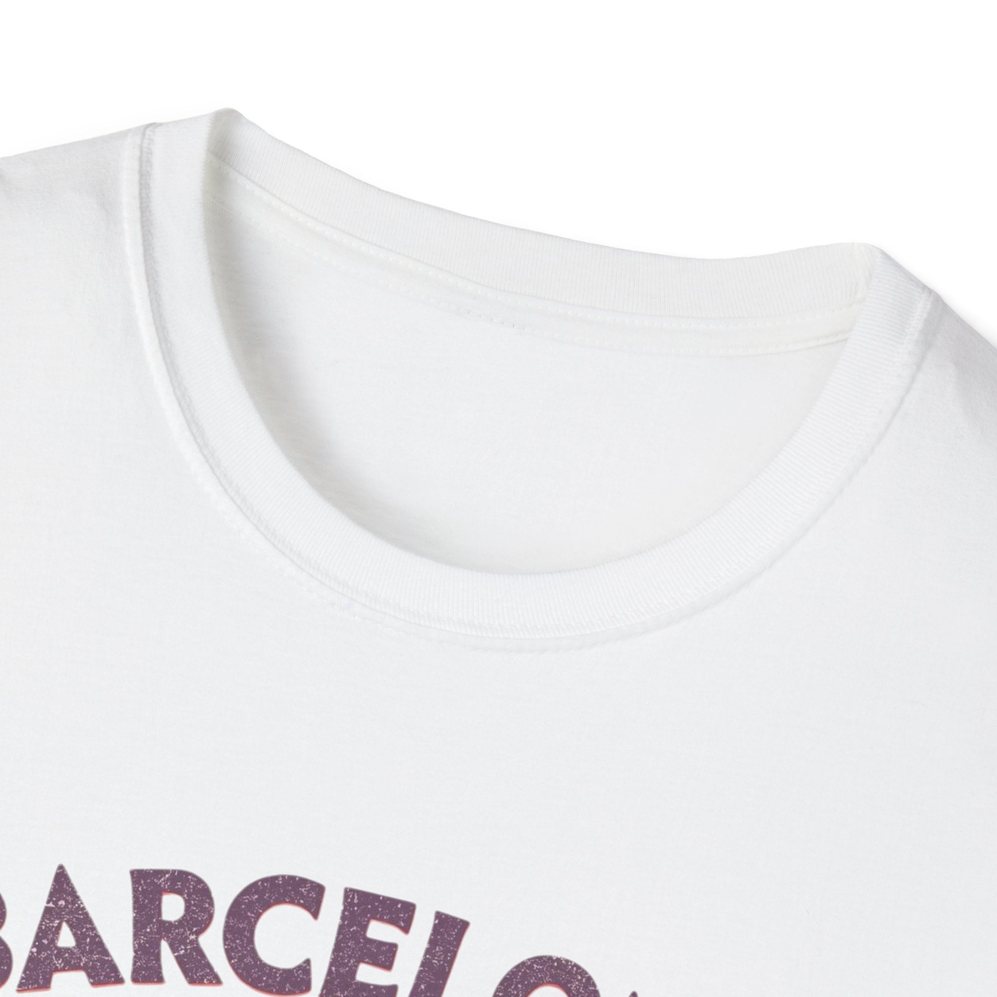 Barcelona "Més que awesome" Retro Striped T-Shirt