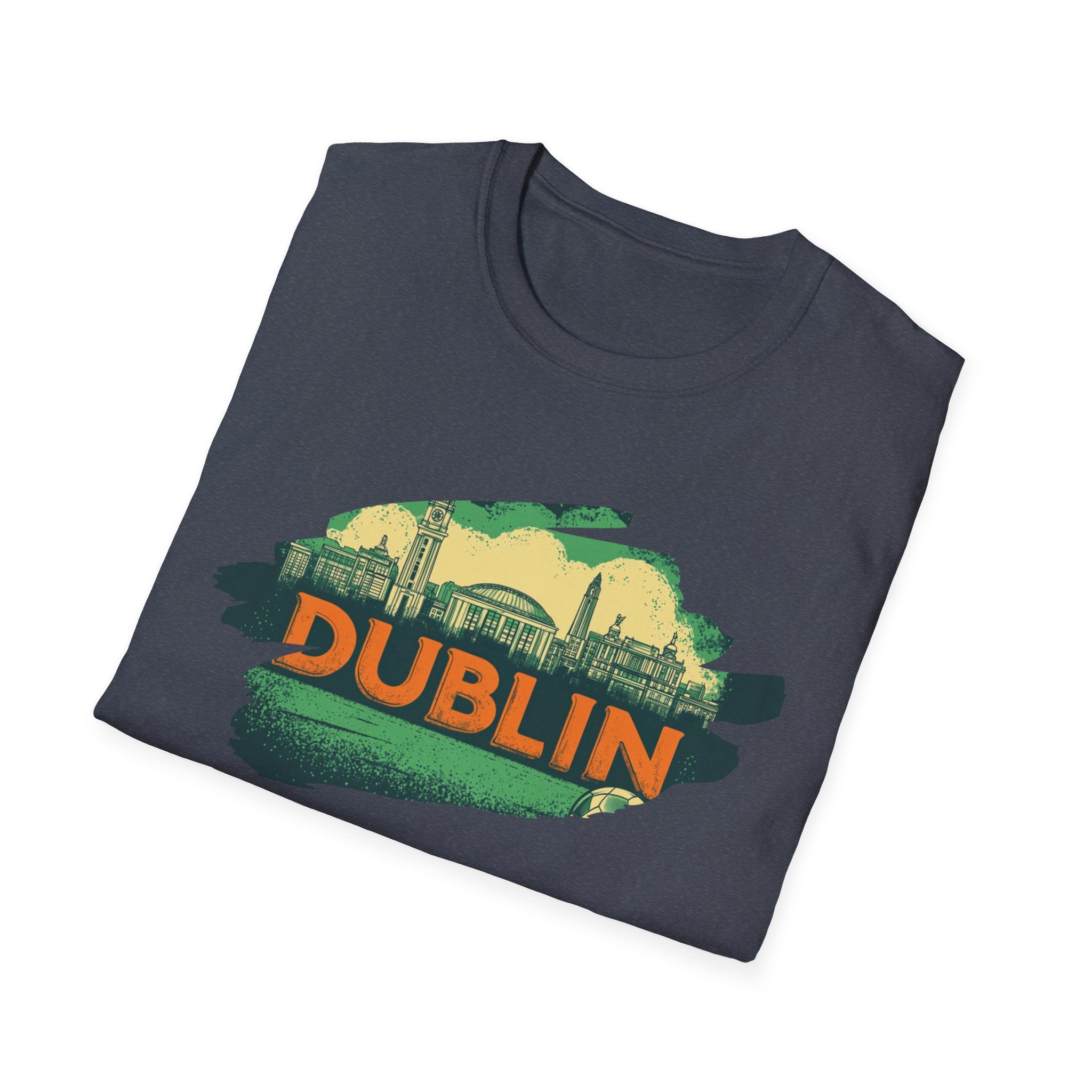 Dublin skyline brushstroke T-Shirt | Ireland travel city tee
