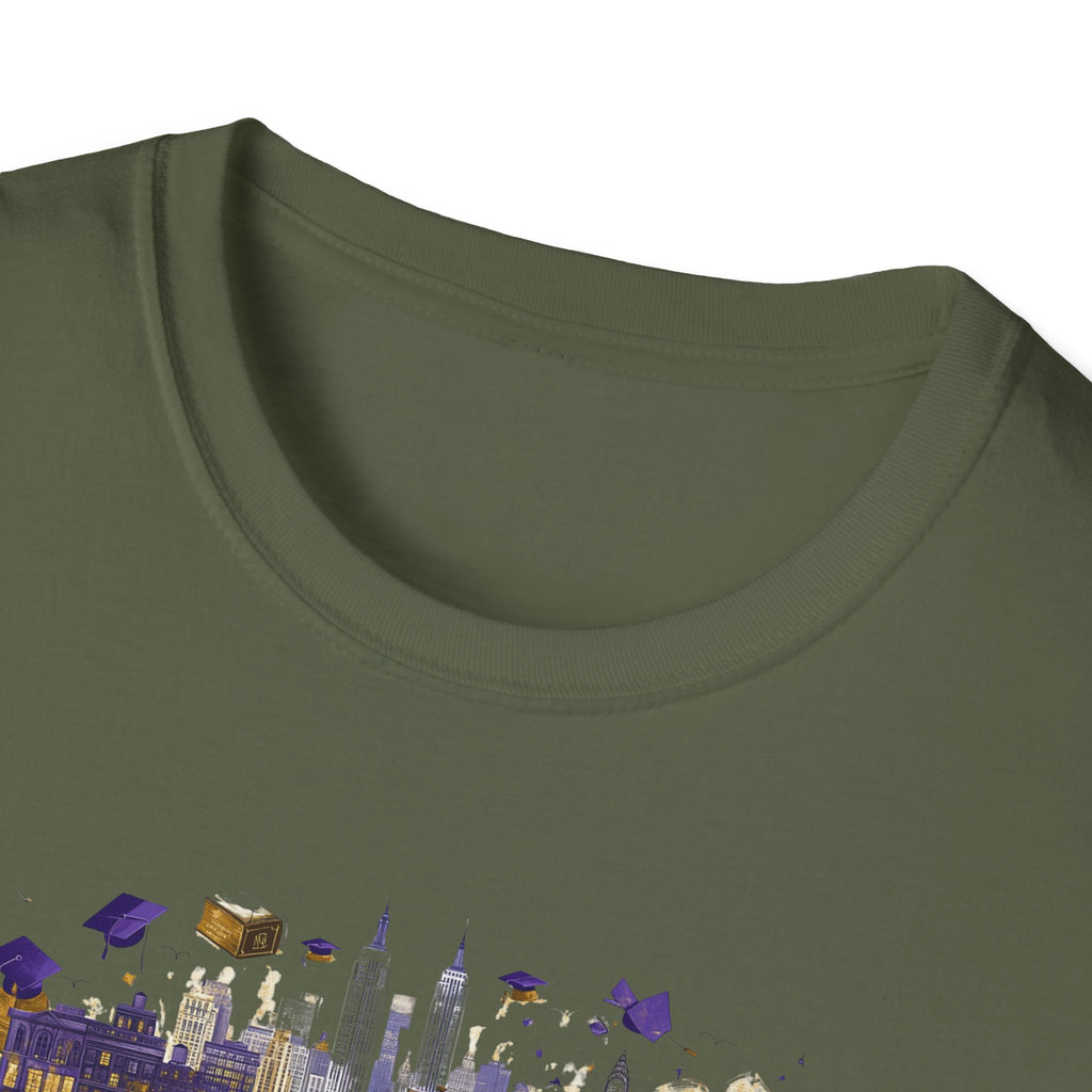 New York Skyline Graphic T-Shirt | Cityscape, Statue of Liberty, Urban Landmarks