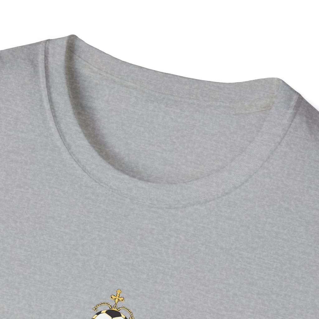 Madridista Crown T-Shirt | Soccer Fan Tee, Royal Purple Gold Crest