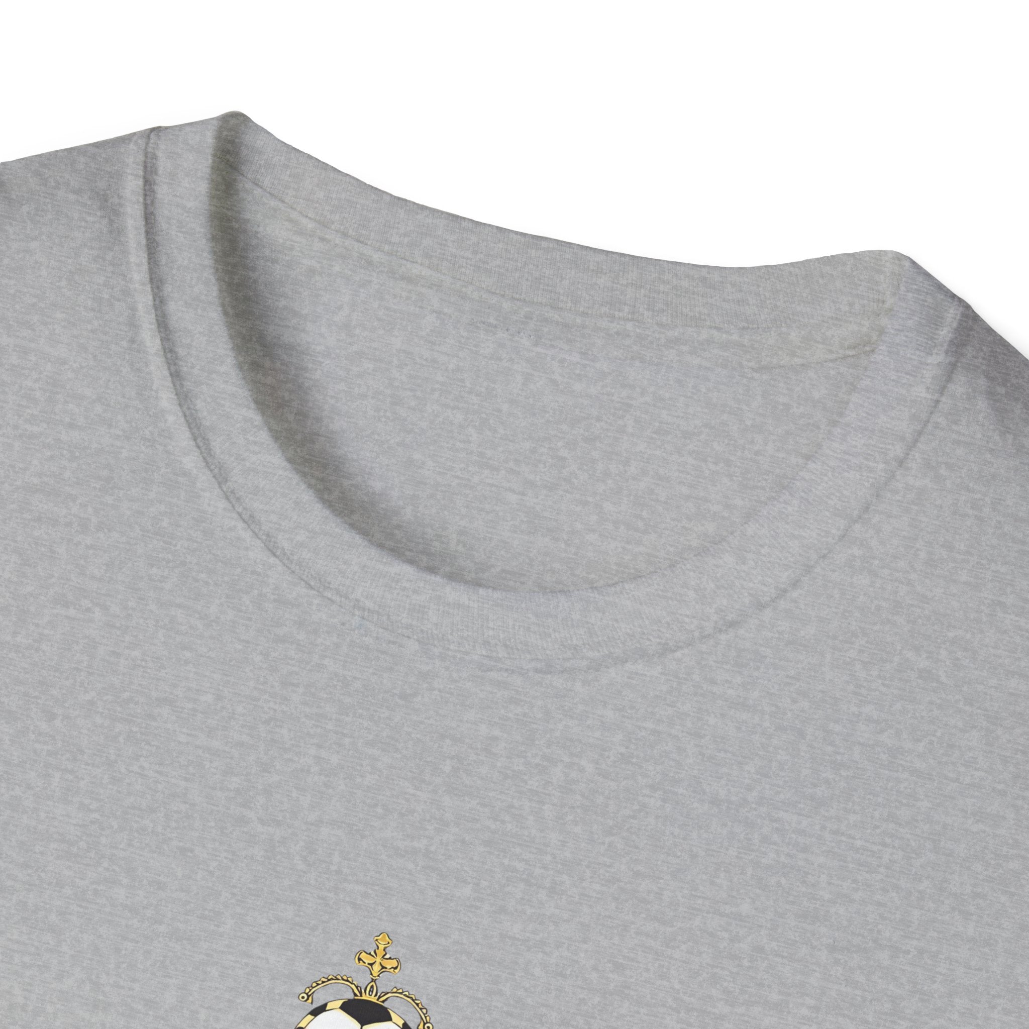 Madridista Crown T-Shirt | Soccer Fan Tee, Royal Purple Gold Crest