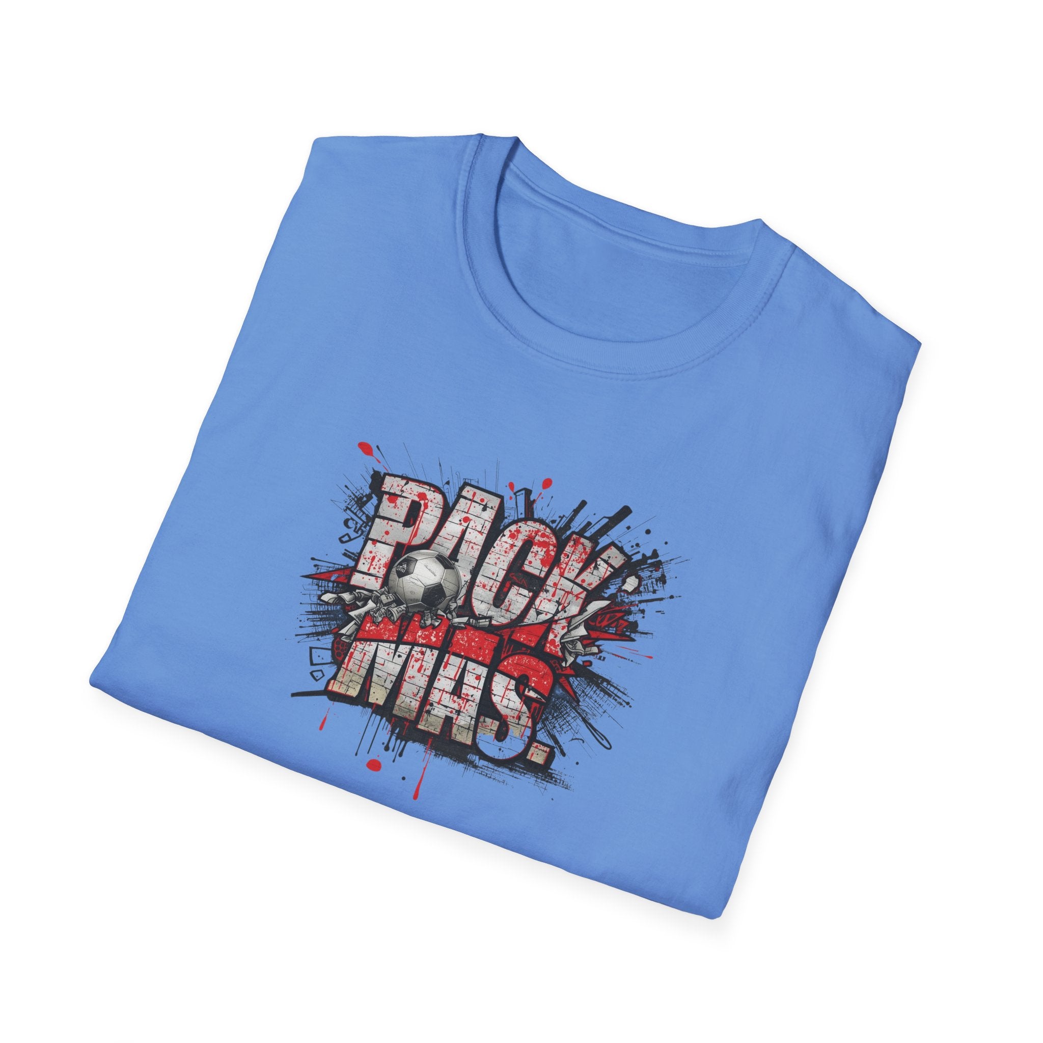 PACK MAS graphic T-Shirt | grunge splatter typography