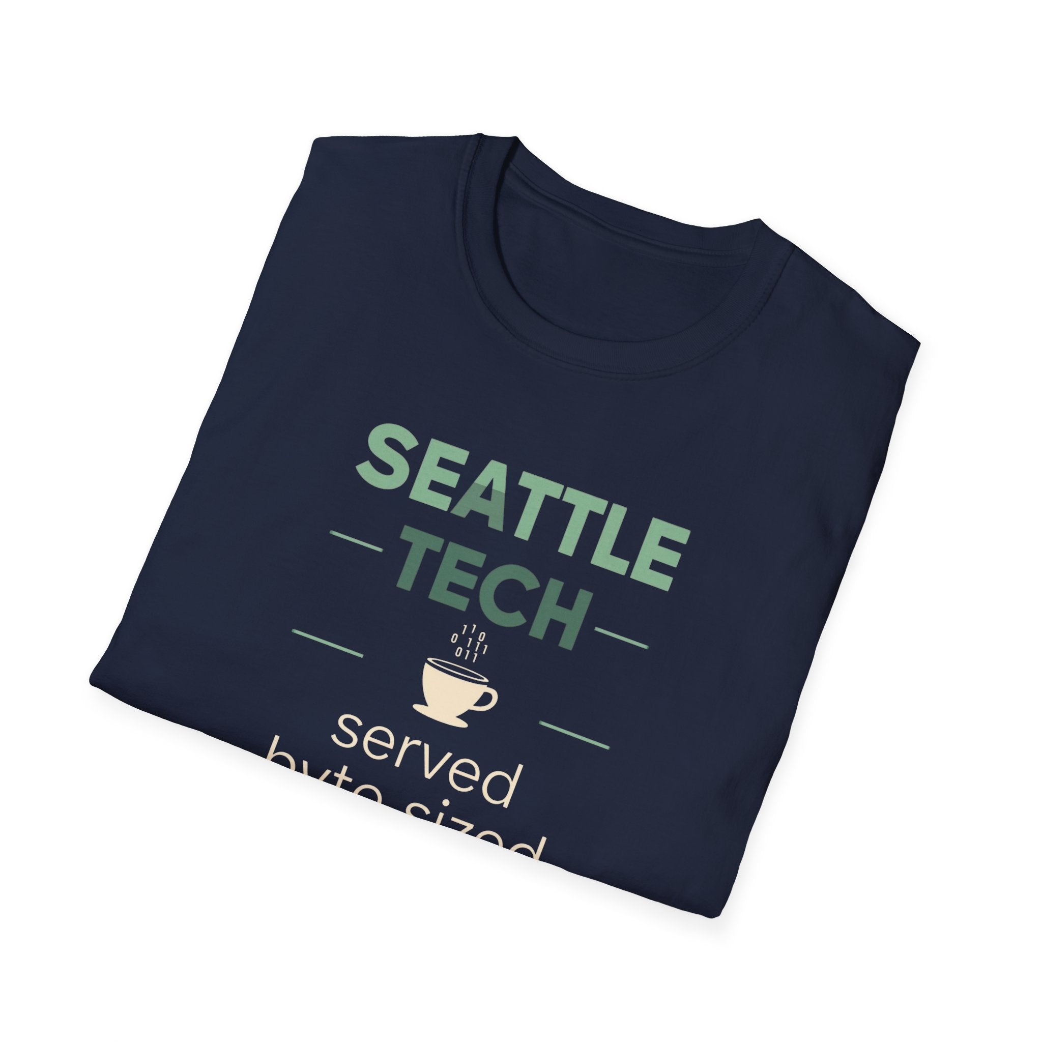Seattle Tech T-Shirt – “served byte sized” Coffee & Coding Tee