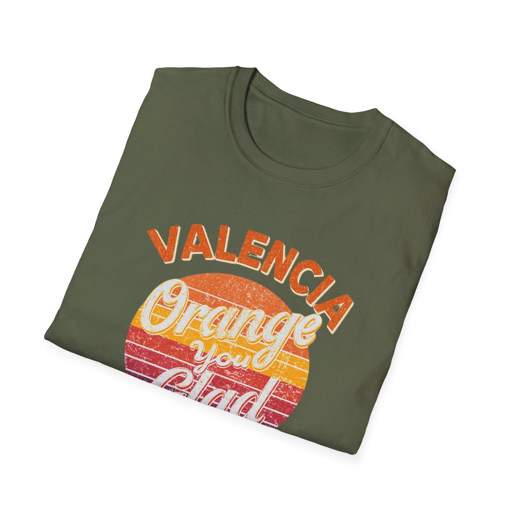 Valencia Orange You Glad Retro Graphic T-Shirt