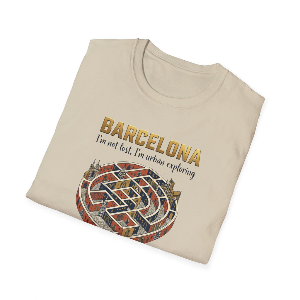 Barcelona Heart Maze T-Shirt — I am not lost, I’m urban exploring