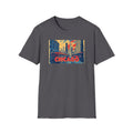 Chicago Cityscape T-Shirt | Vintage Skyline, El Train Poster Style