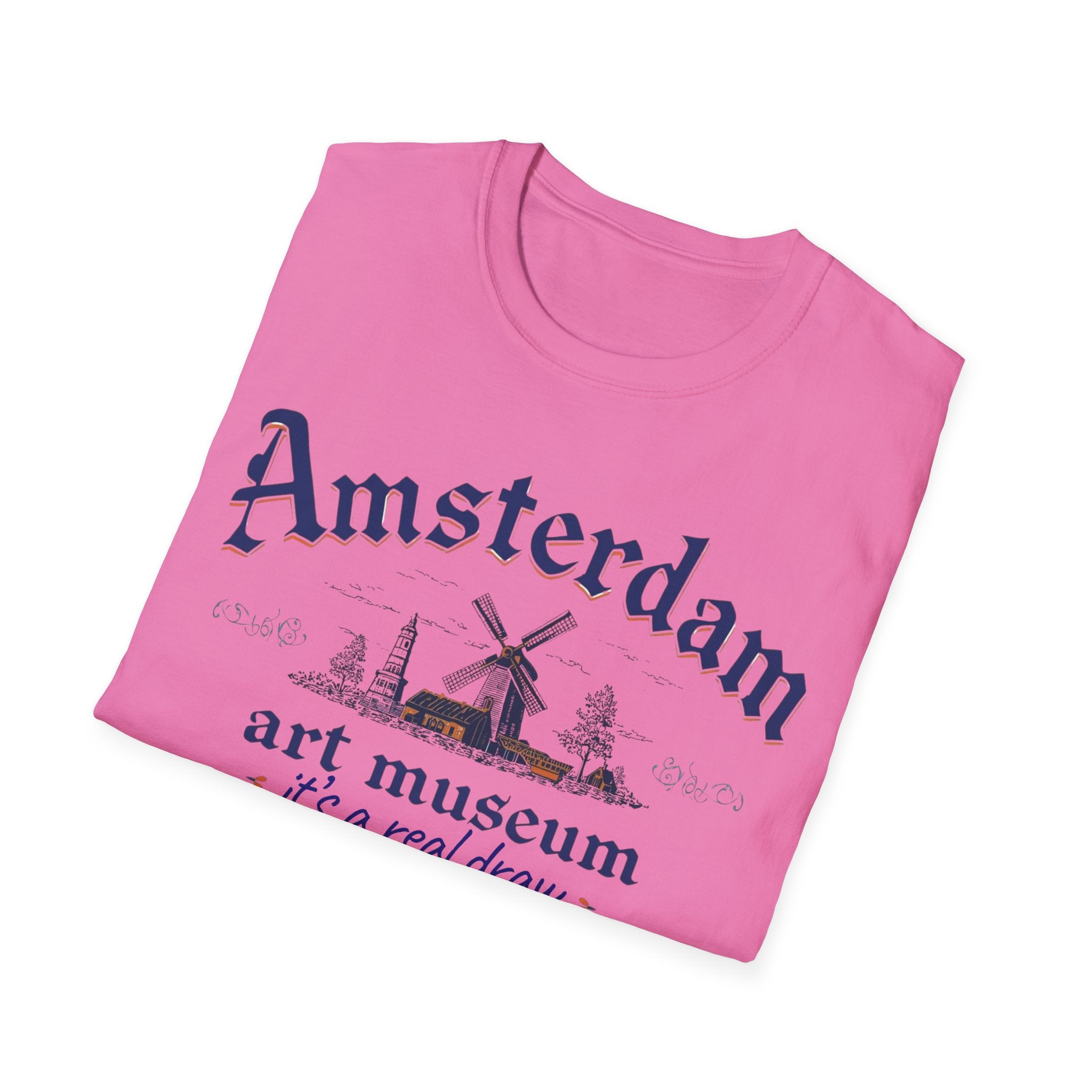 Amsterdam Art Museum T-Shirt – "It's a Real Draw" Travel Souvenir Tee