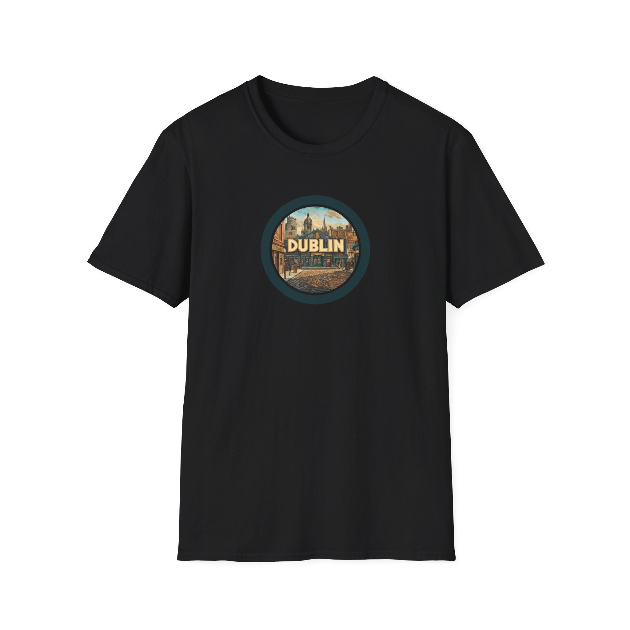 Dublin Vintage Cityscape T-Shirt | Ireland Travel Souvenir