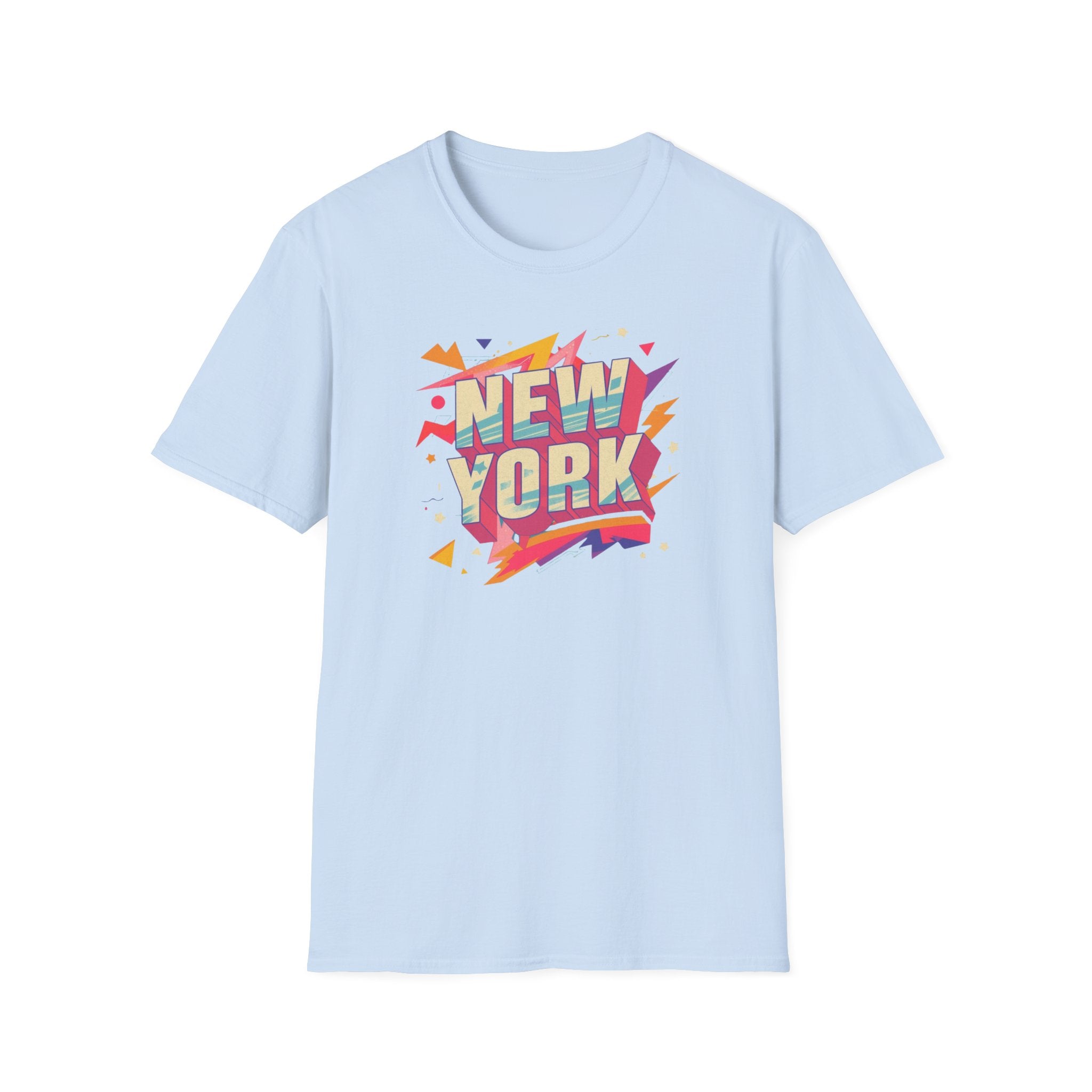New York Retro Pop Art T-Shirt | Colorful City Typography