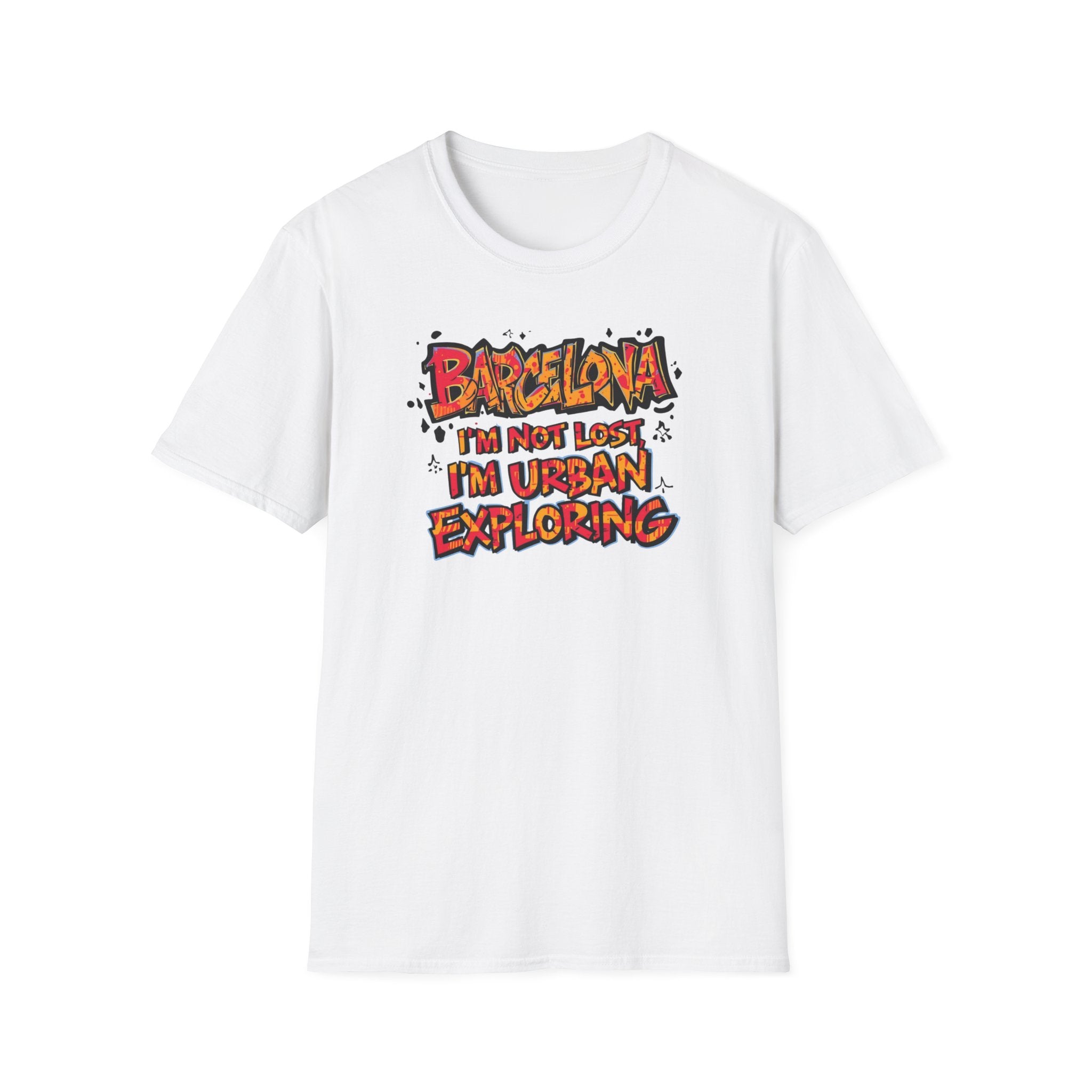 Barcelona Urban Exploring T-Shirt — "I'm Not Lost, I'm Urban Exploring" Travel Tee