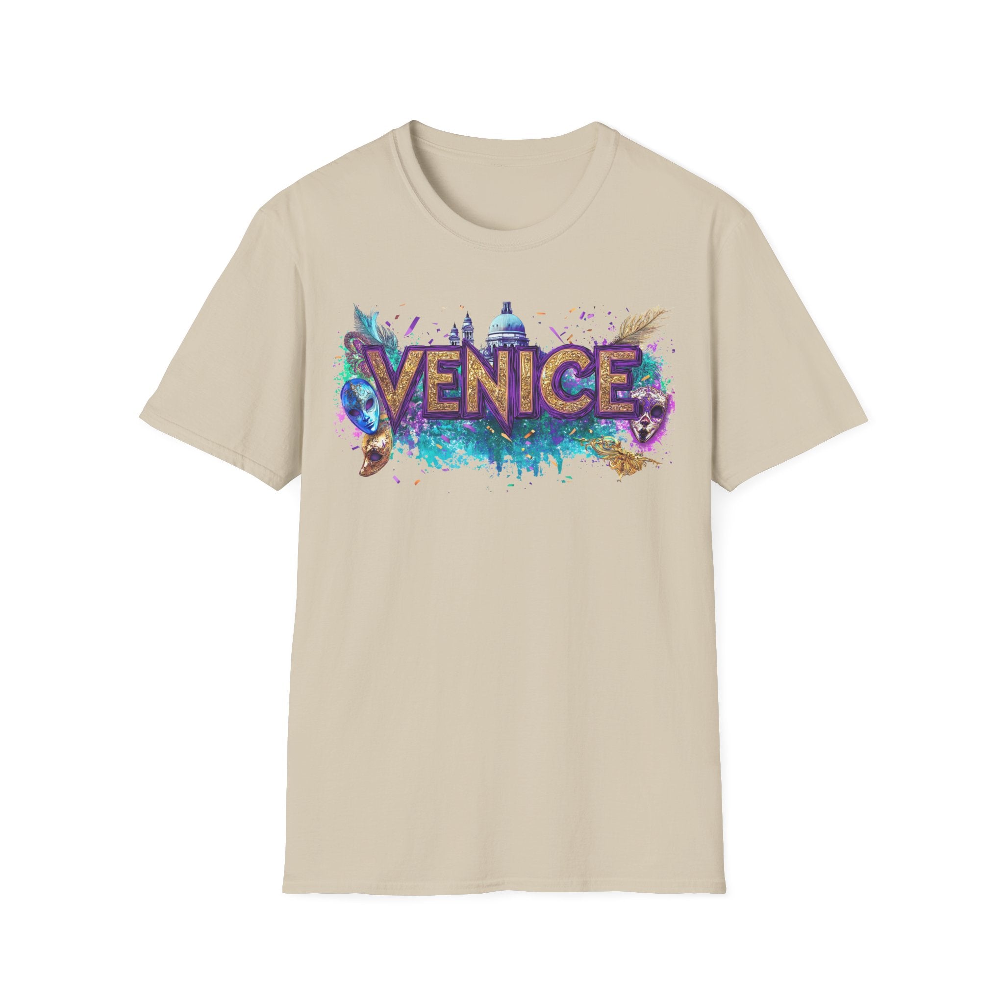 Venice Watercolor Splash T-Shirt | Venice Italy Travel Souvenir
