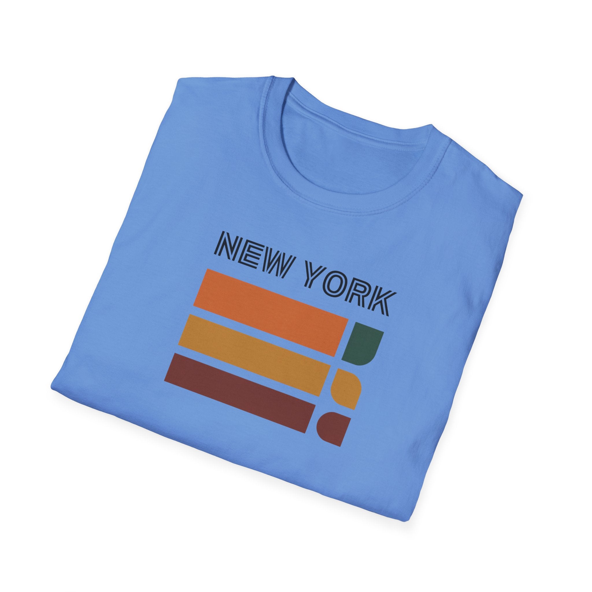 New York Retro Stripes T-Shirt | Vintage City Skyline Tee