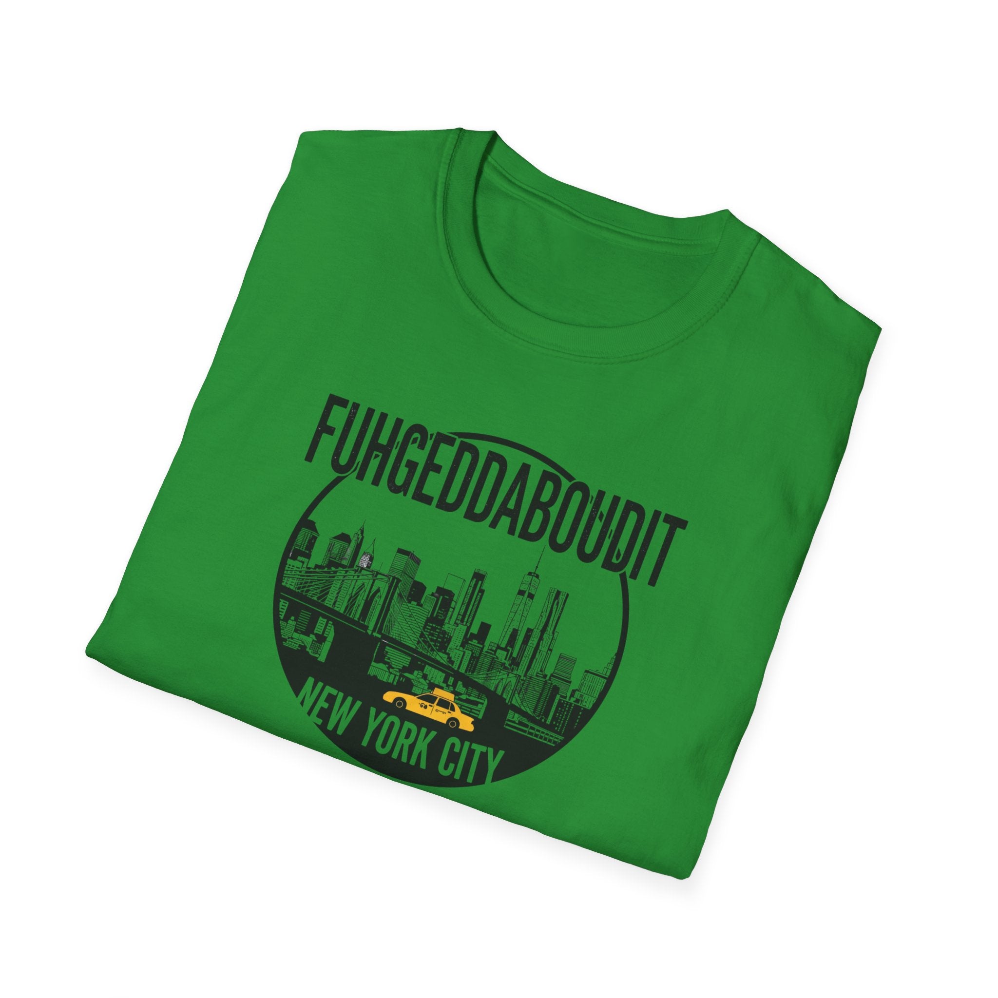 Fuhgeddaboudit New York City skyline T-Shirt | NYC skyline tee