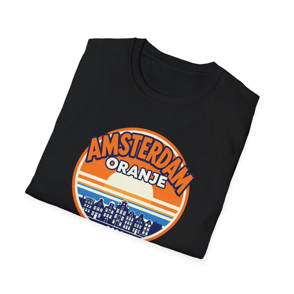 Amsterdam Oranje Retro Sunset T-Shirt